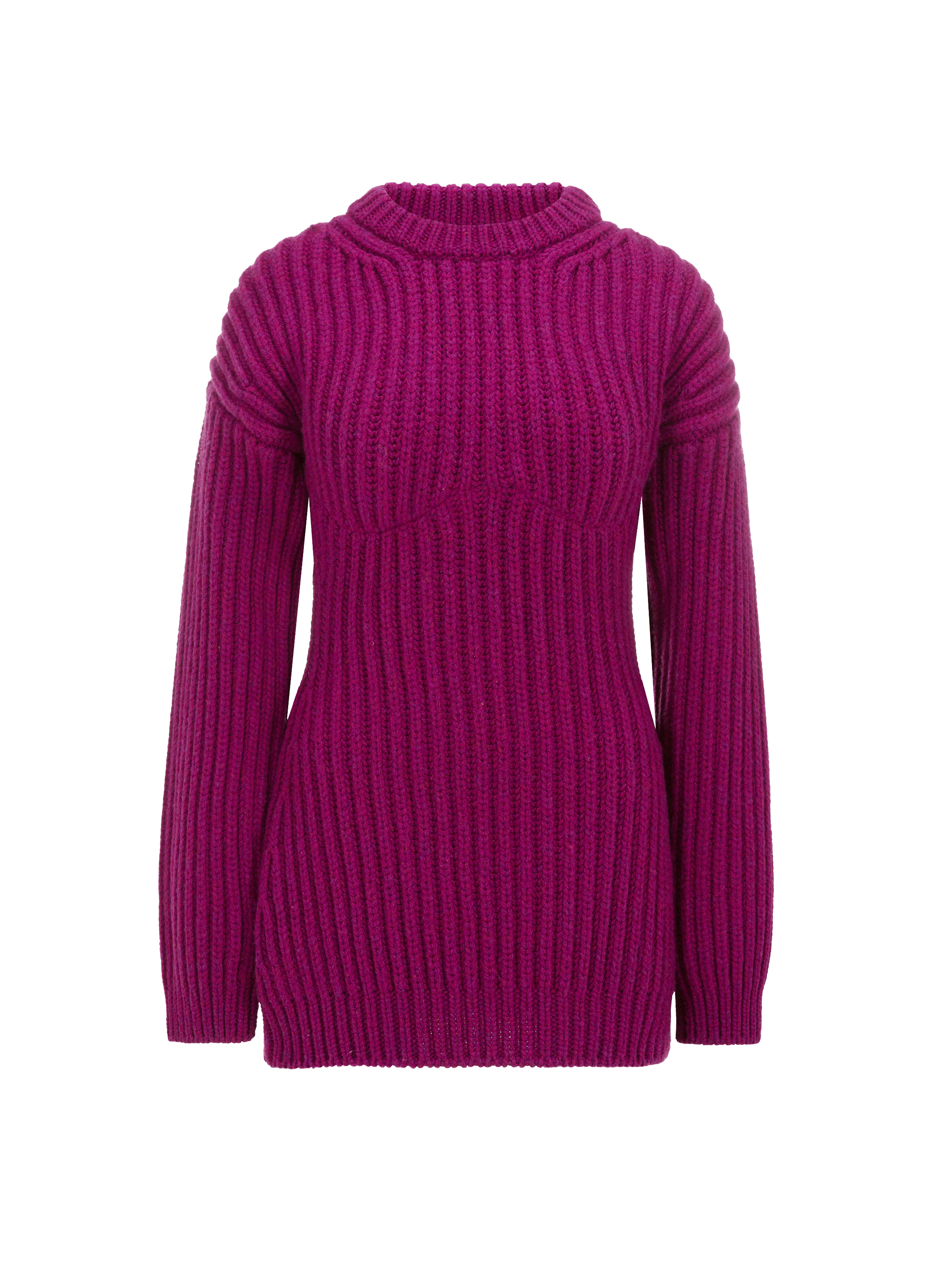 PRADA Shetland wool round-neck jumper Purple