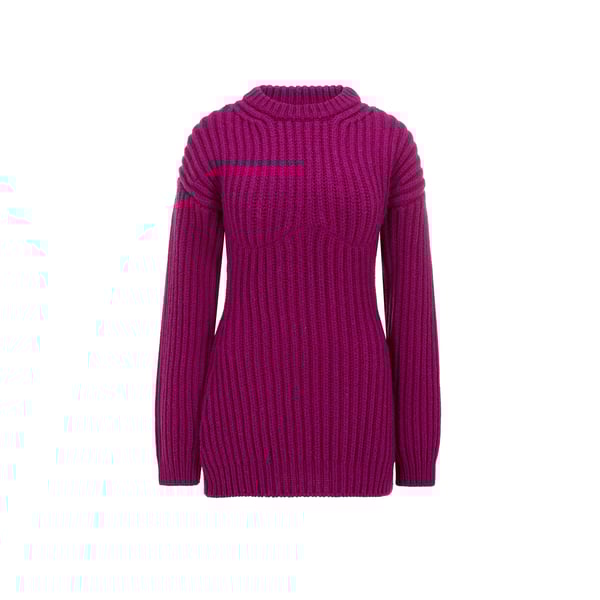 Pull à col rond en laine Shetland