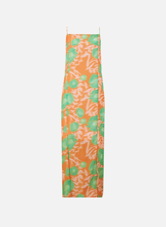 Printed maxi dress Orange by GANNI GANNI Printed maxi dress Orange