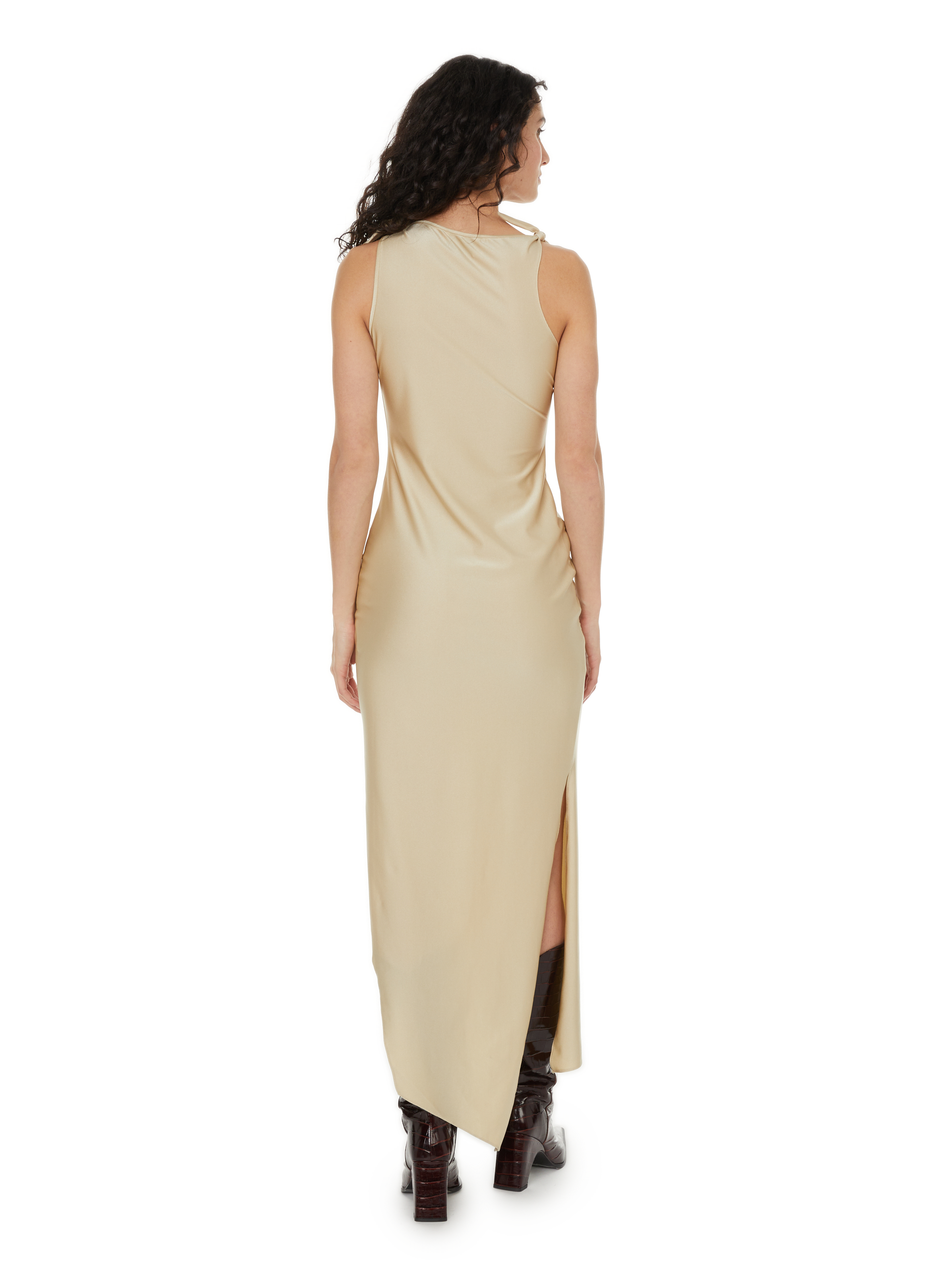 Asymmetric maxi dress COPERNI Beige