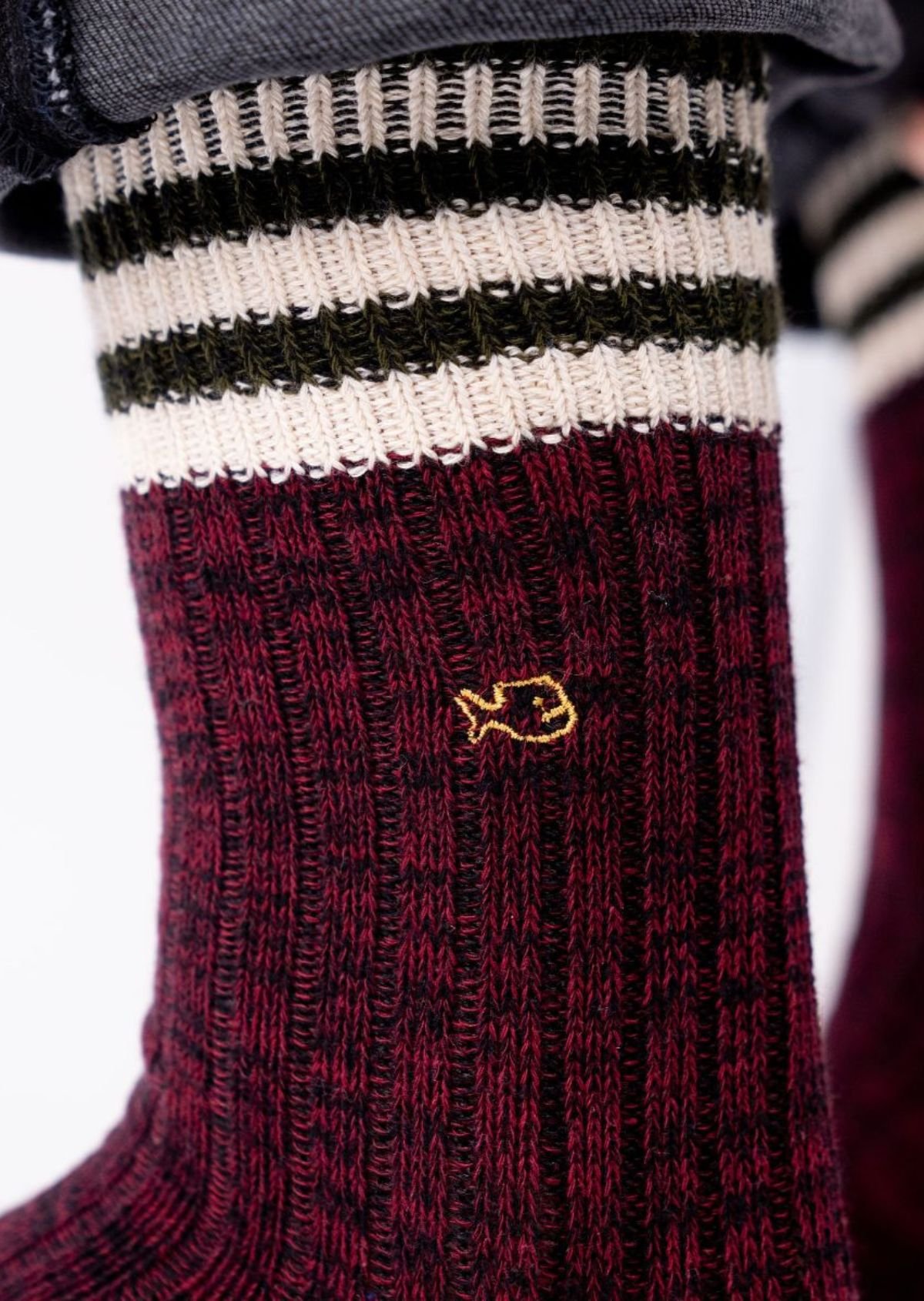 Chaussettes en coton épais club BILLYBELT Rouge