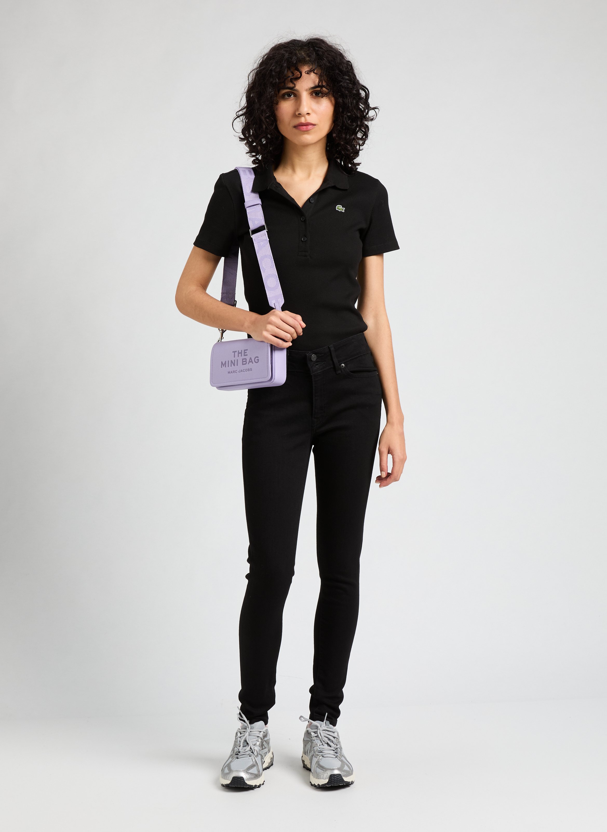 Sac à bandoulière en cuir MARC JACOBS Violet