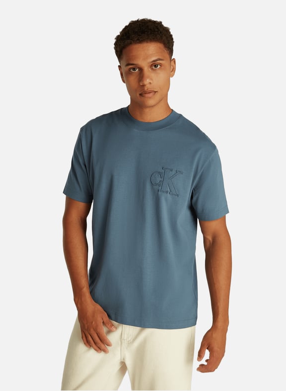Cotton T-shirt Blue by CALVIN KLEIN CALVIN KLEIN Cotton T-shirt Blue