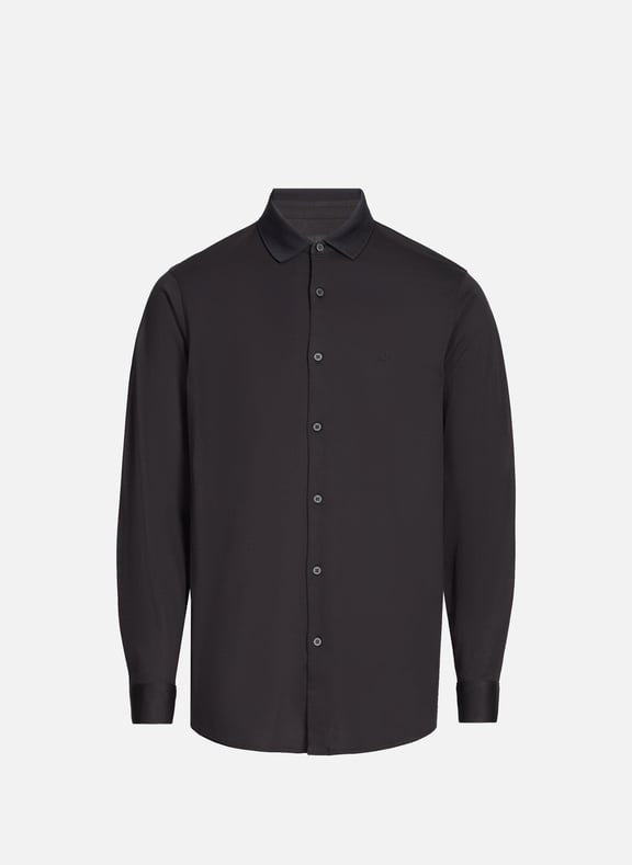 Straight cotton shirt Blue by ARMANI EXCHANGE ARMANI EXCHANGE Straight cotton shirt Blue