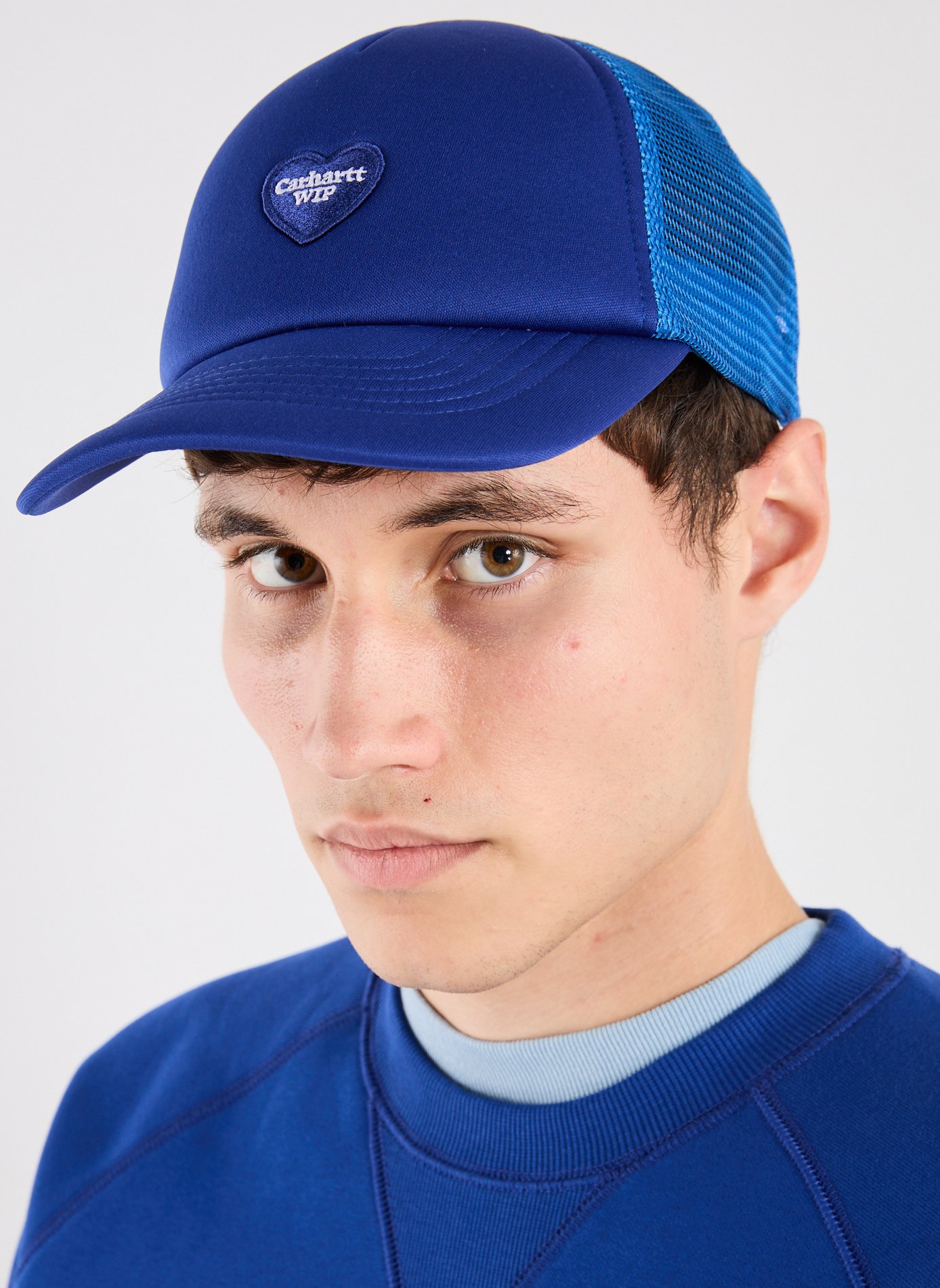 Casquette Heart Patch Trucker CARHARTT WIP Bleu