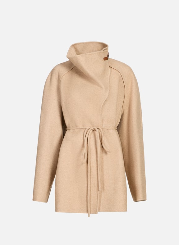 Manteau ample en laine Beige by LE 17 SEPTEMBRE LE 17 SEPTEMBRE Manteau ample en laine Beige