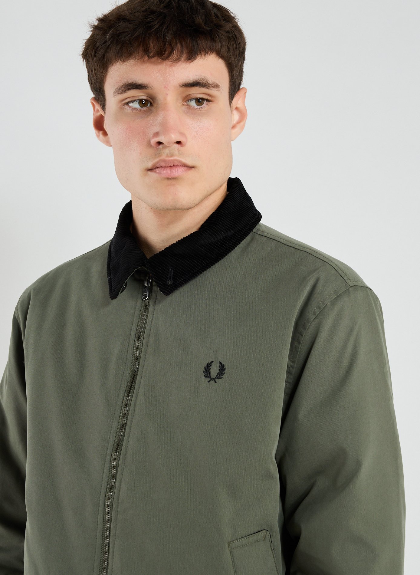 Blouson en coton mélangé FRED PERRY Vert