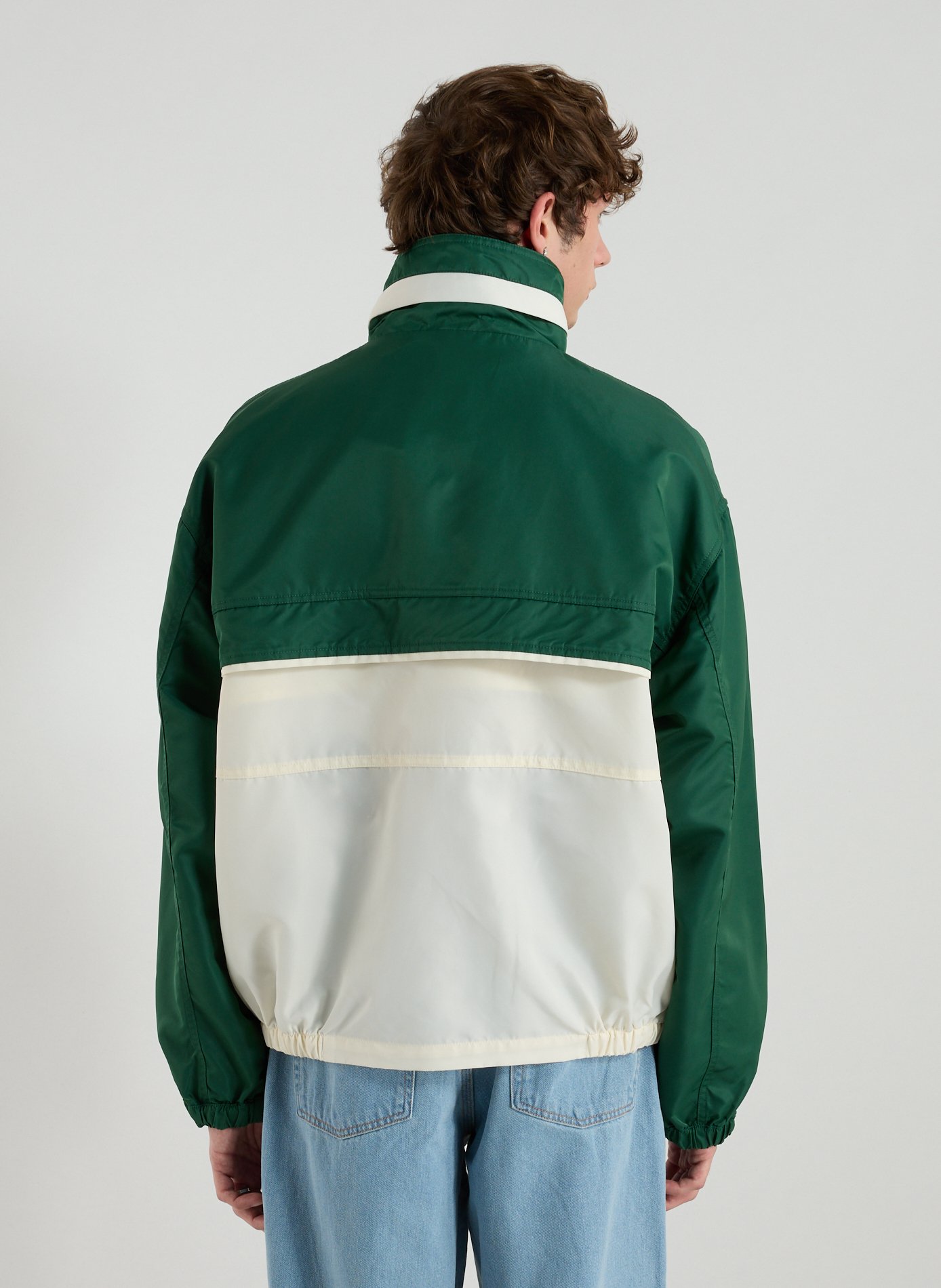 Windbreaker jacket with hood GUESS Green