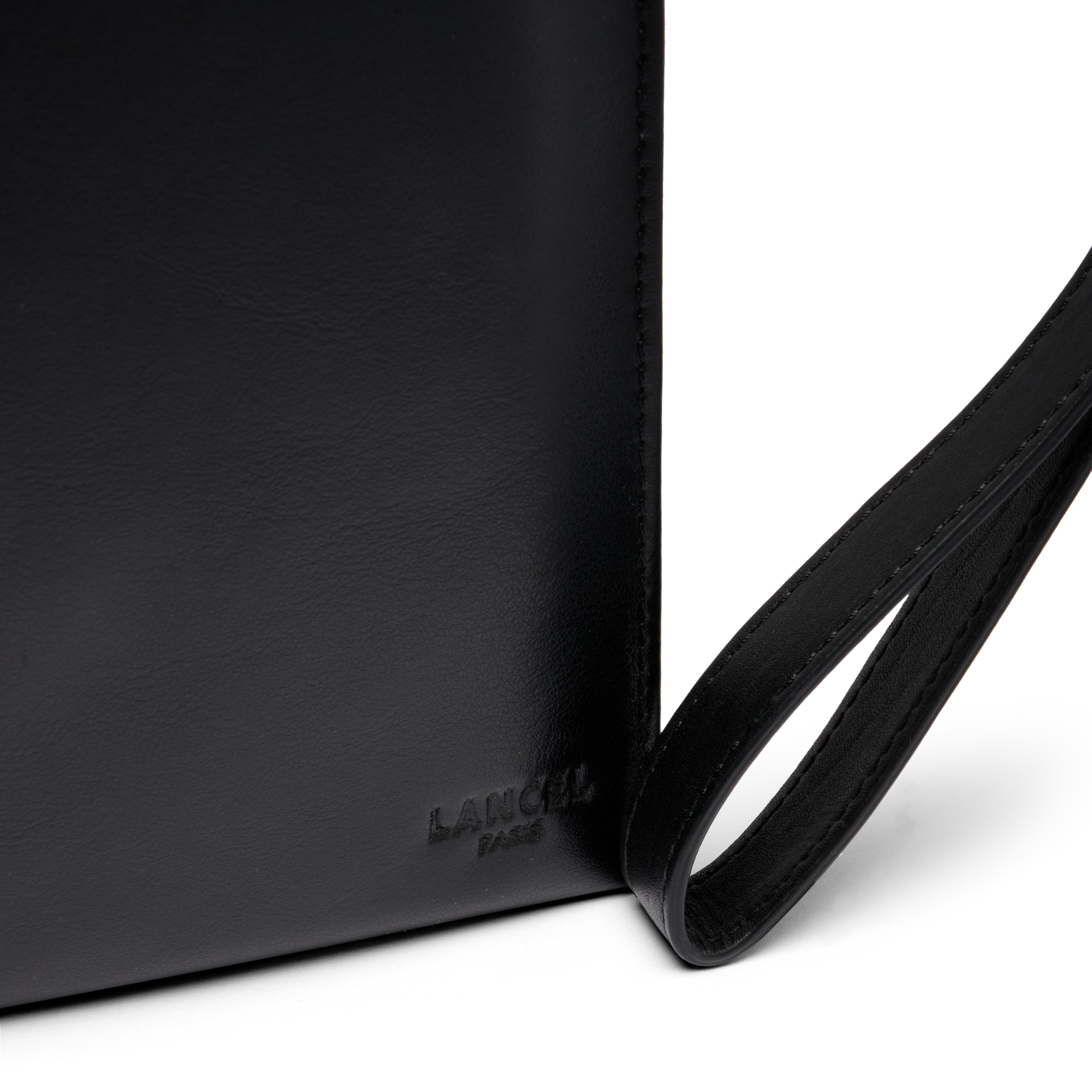 Pochette zippée léon de lancel en cuir LANCEL Noir