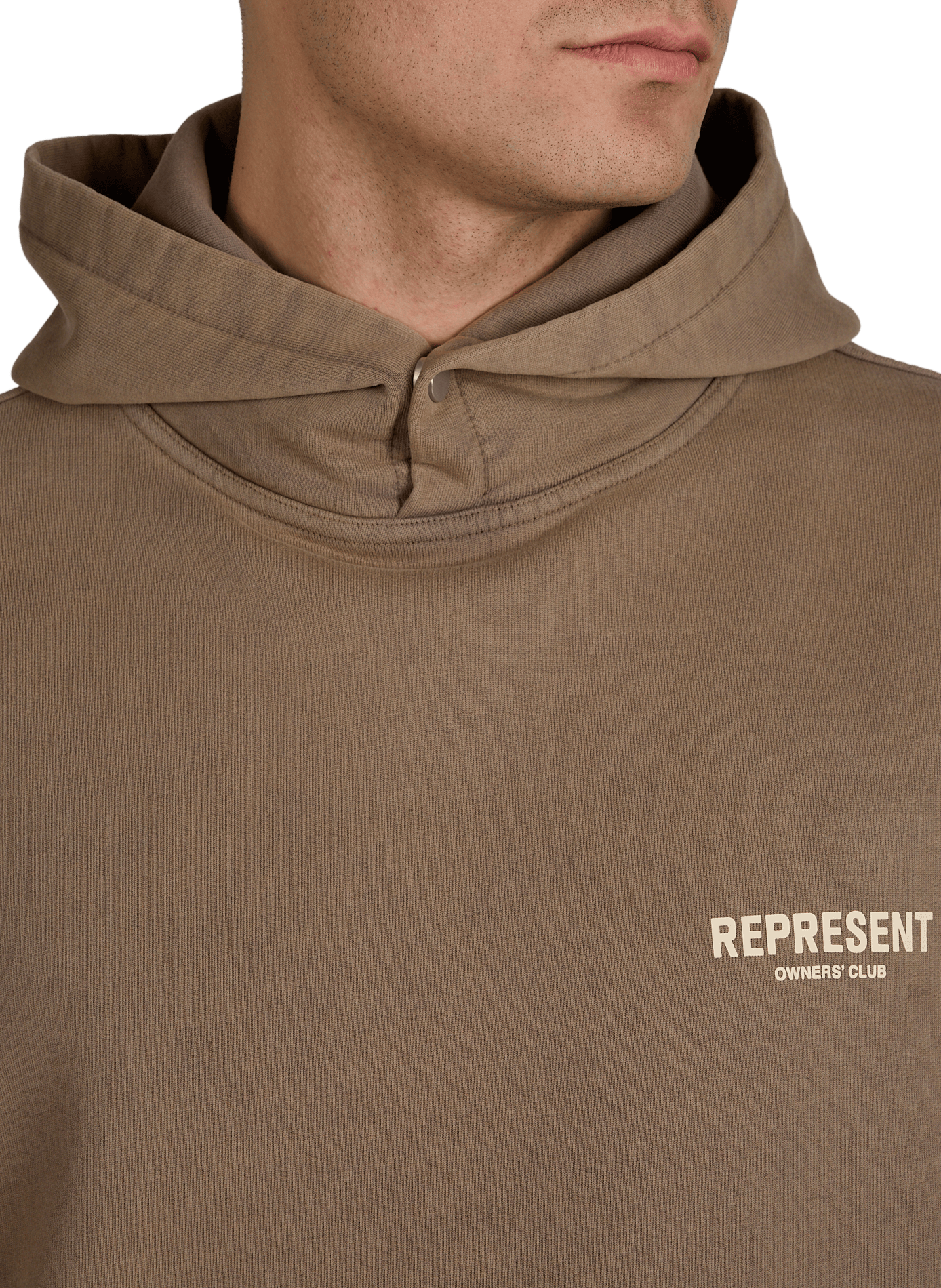 Cotton hoodie REPRESENT Beige