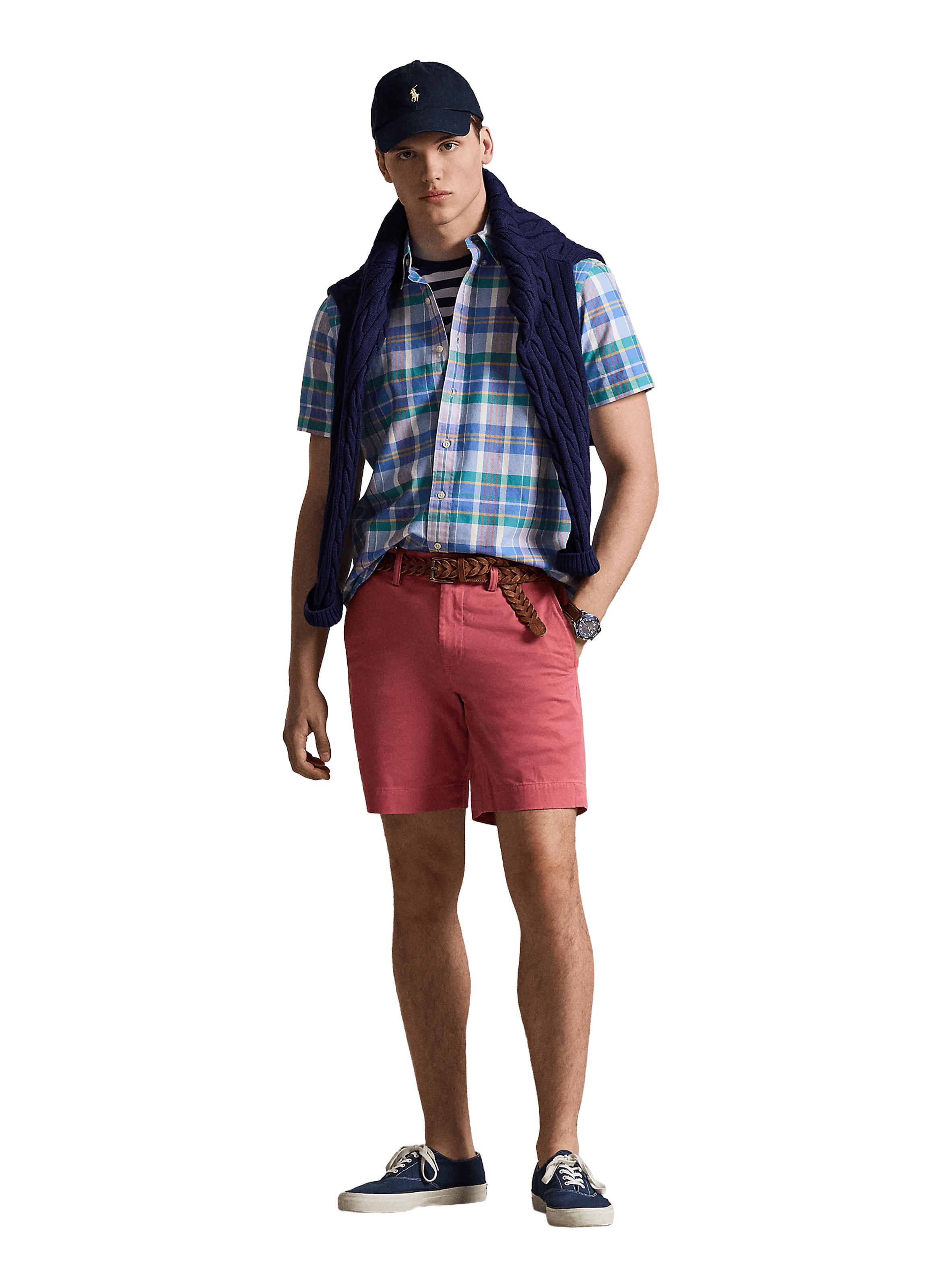 Short en coton POLO RALPH LAUREN Rouge