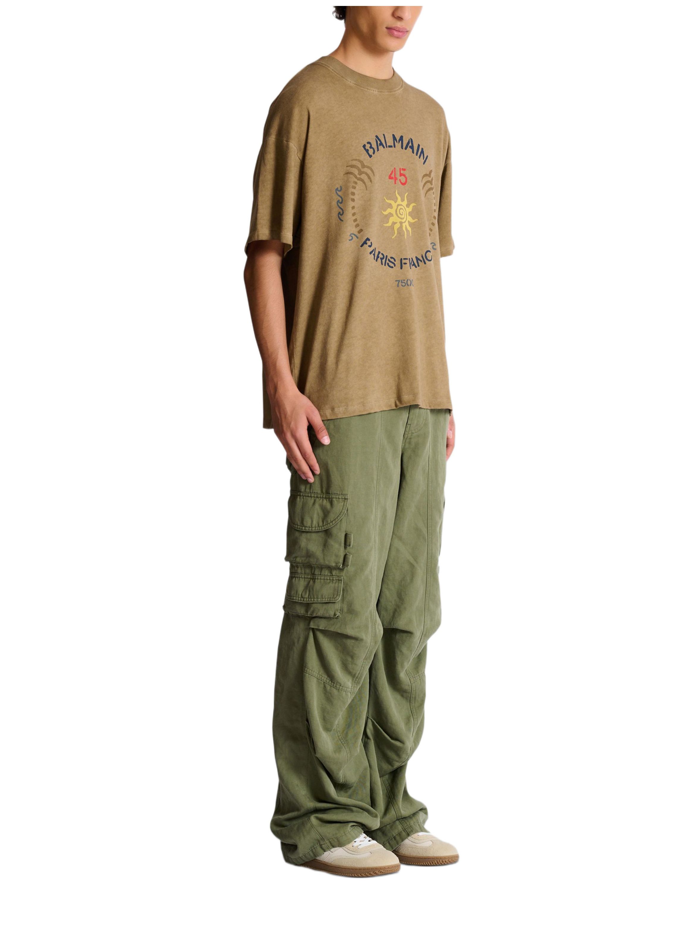 T-shirt imprimé balmain club BALMAIN Beige