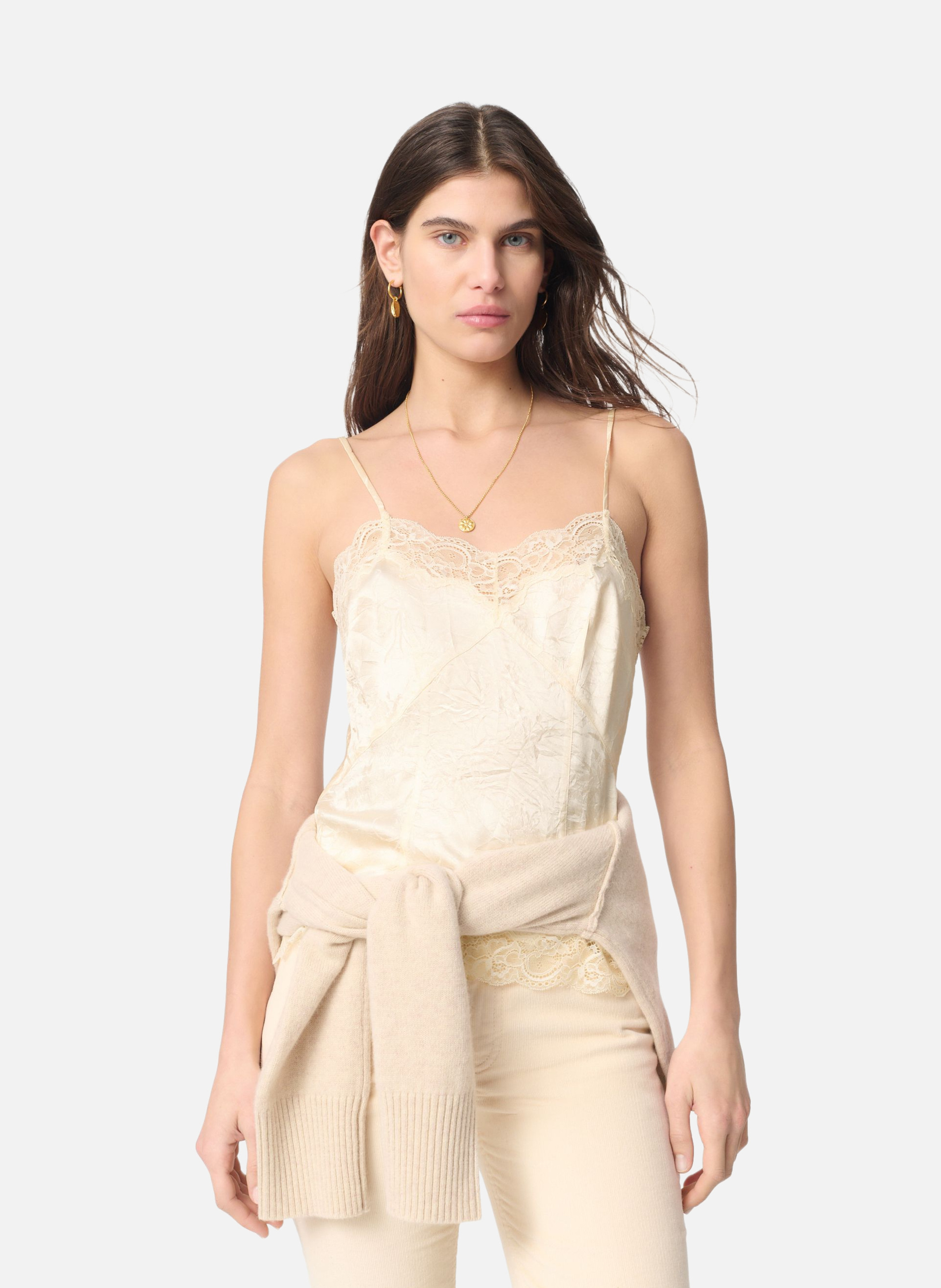 Débardeur glycine VANESSA BRUNO Blanc