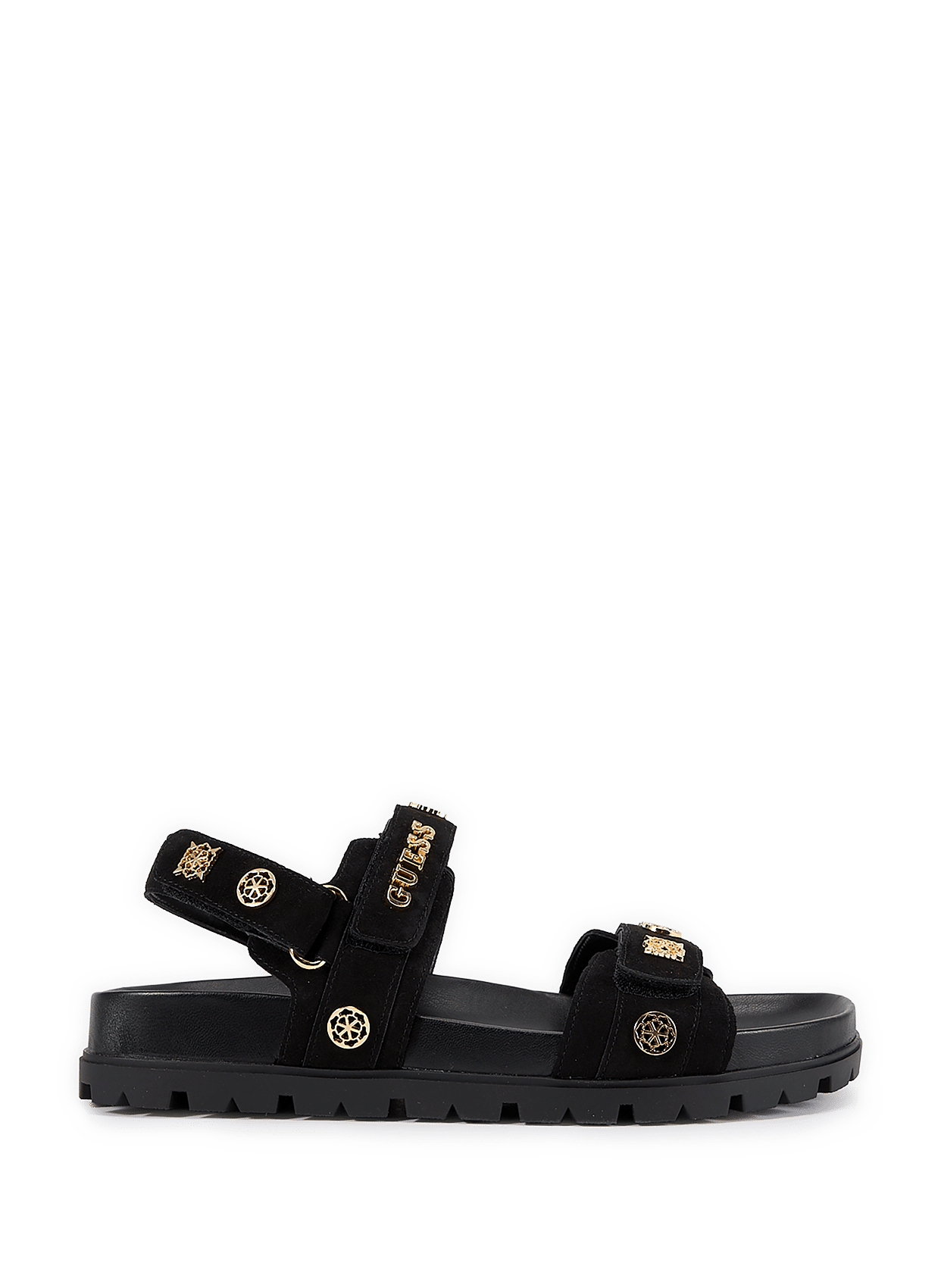 Sandales plates Floriz GUESS Noir