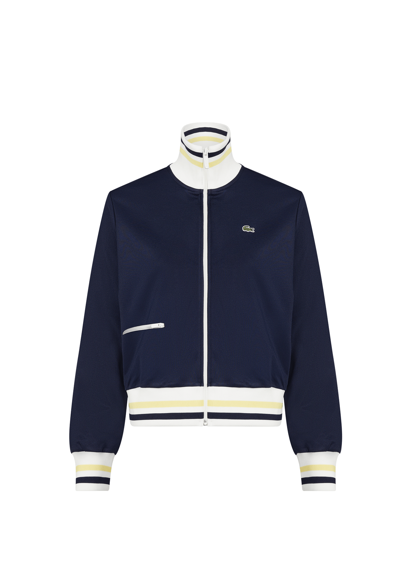 Striped cotton zip-up sweatshirt LACOSTE Multicolour