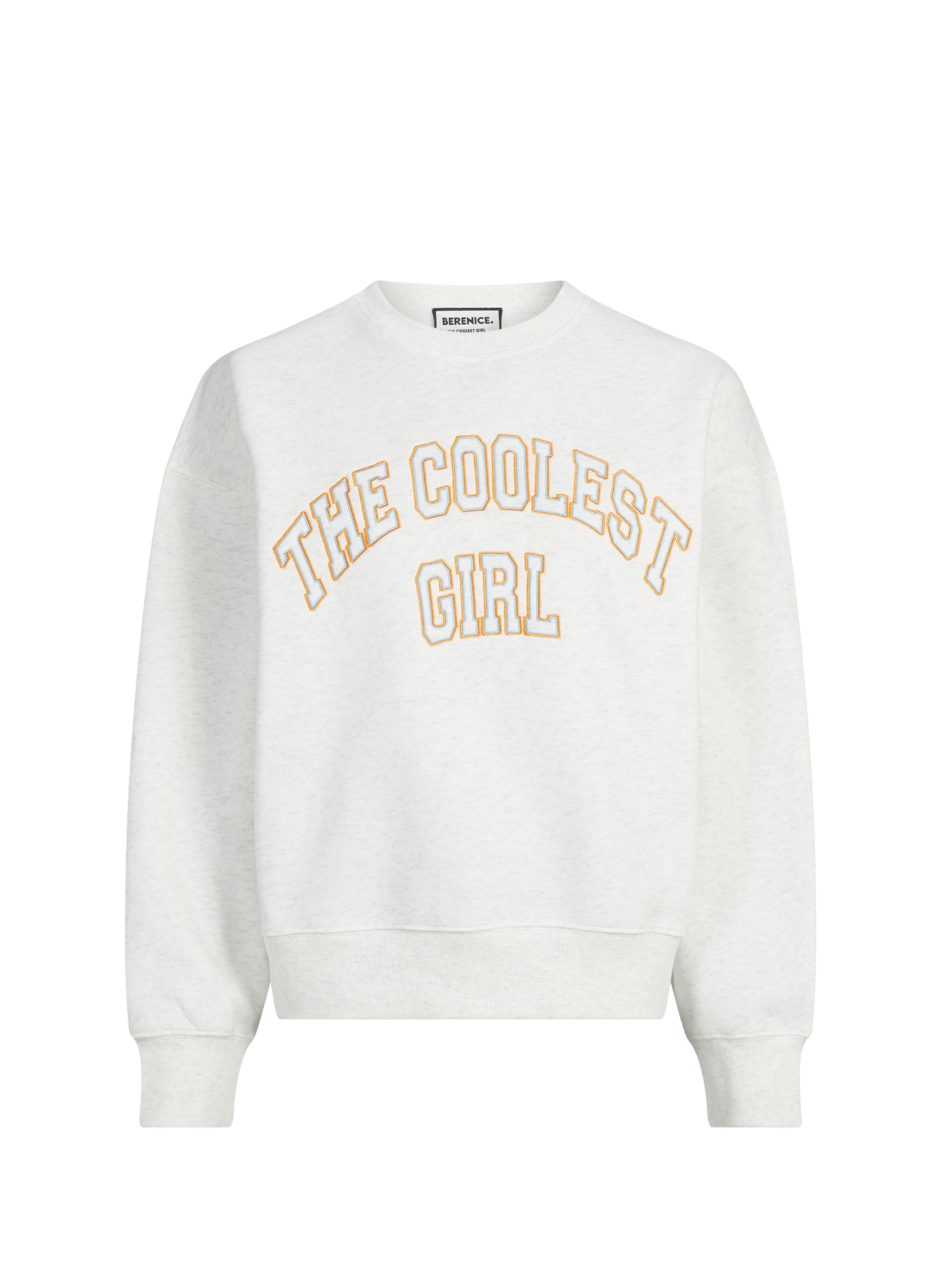 Sweet round neck The Coolest Girl BERENICE Grey