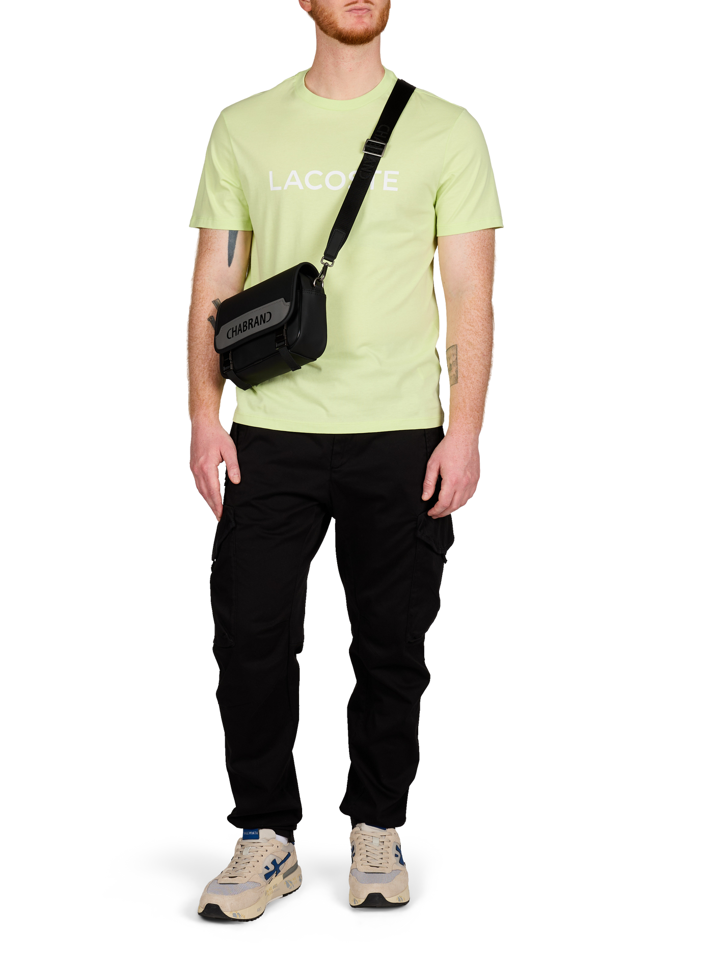 Shoulder bag with logo CHABRAND Black