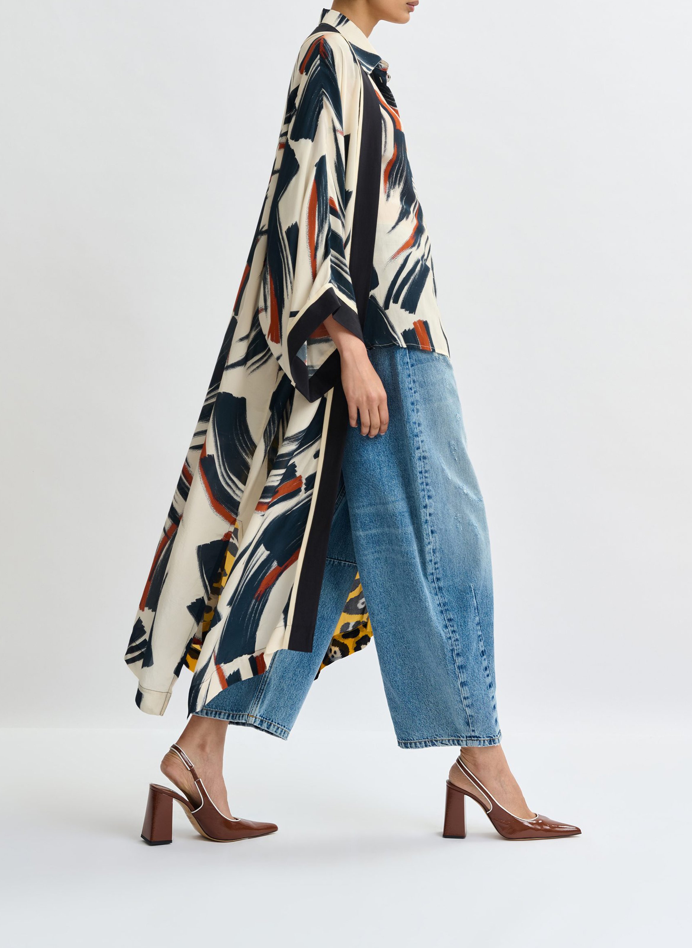 Kimono imprimé jartist ESSENTIEL ANTWERP Multicolore