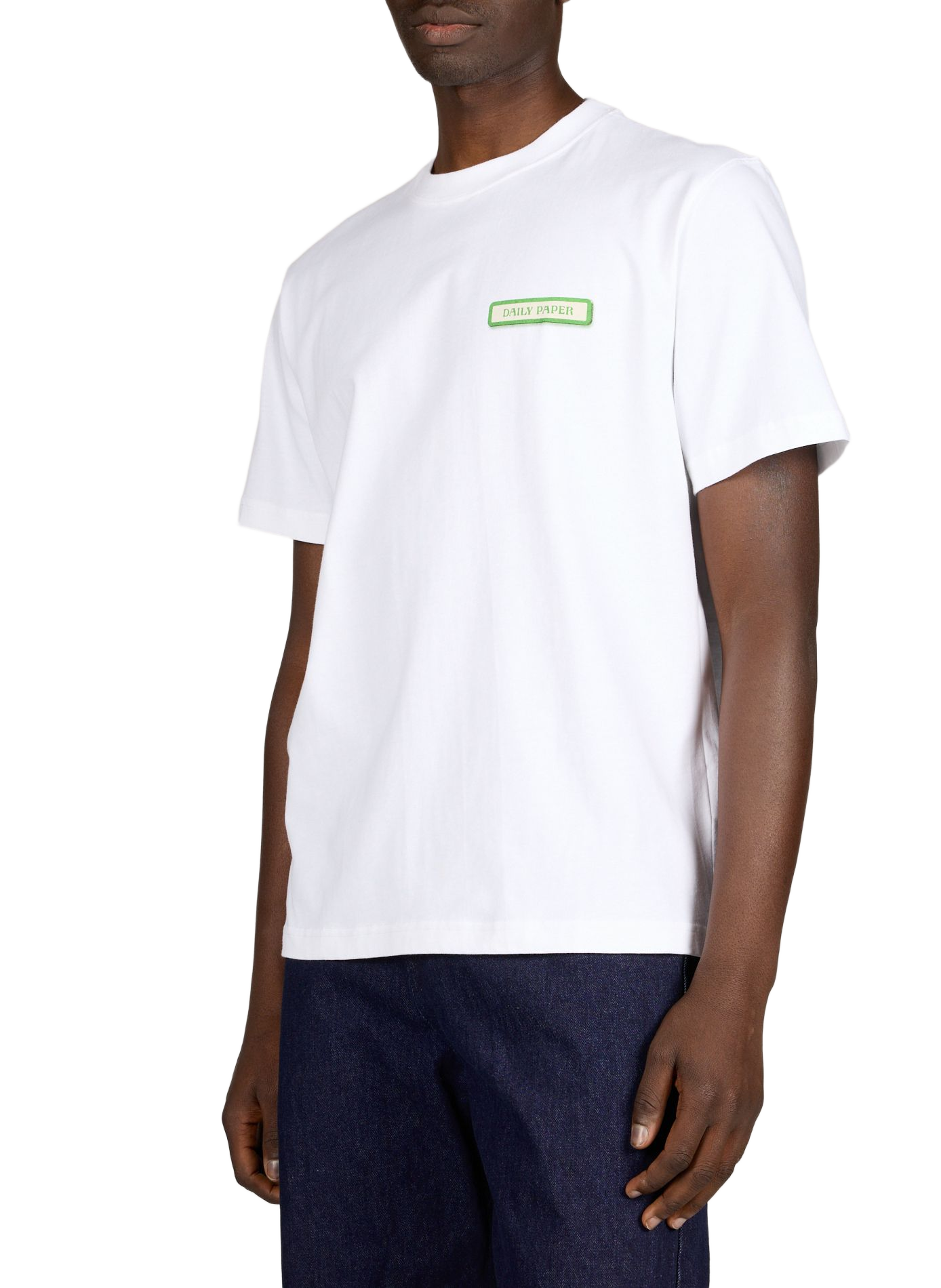T-shirt imprimé col rond en coton DAILY PAPER Blanc