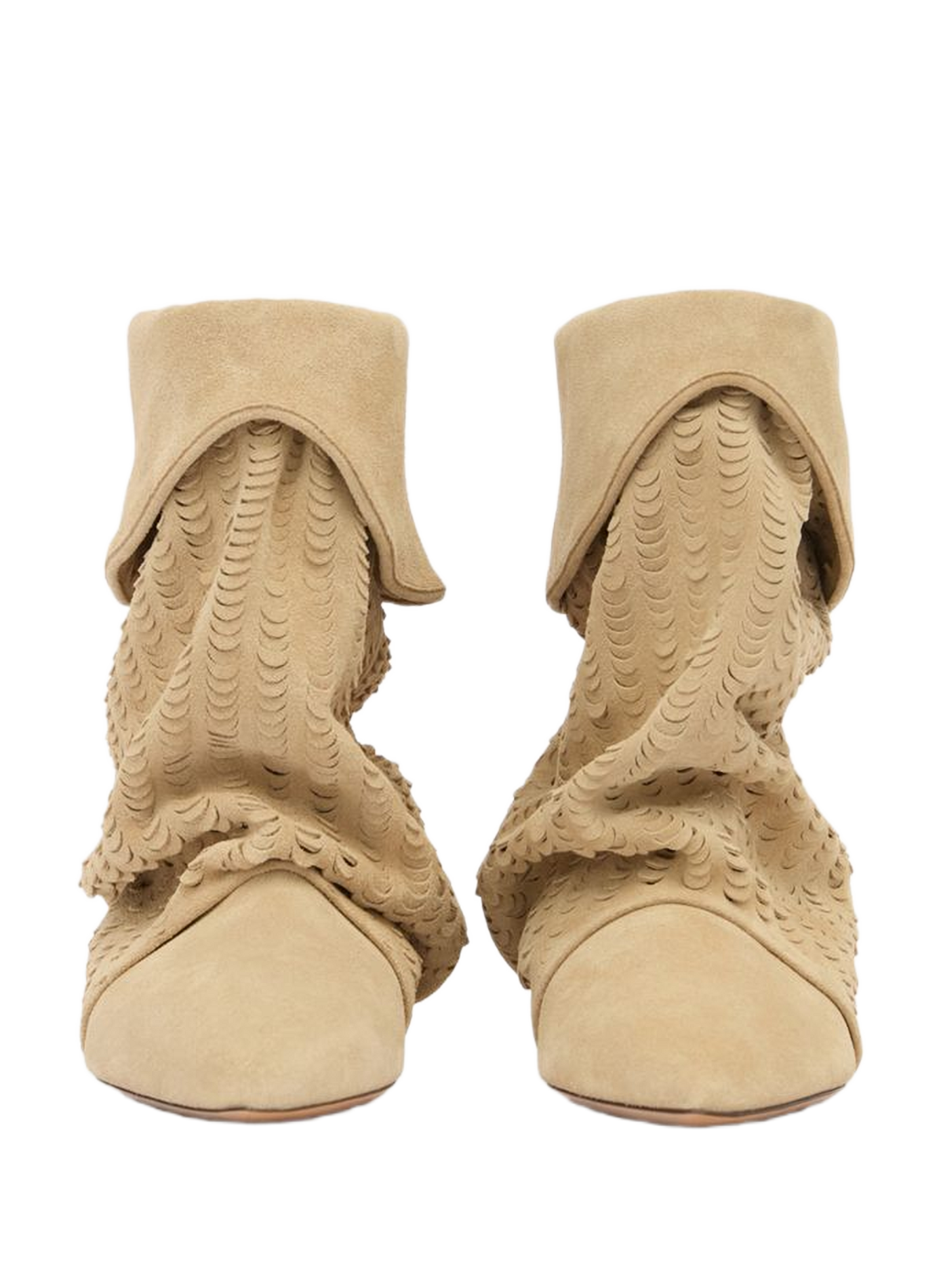 Perforated soft leather Edrik boots ISABEL MARANT Beige