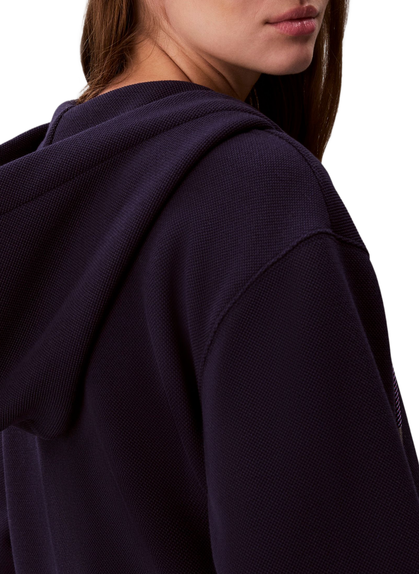 Sweat logo zippé à capuche CALVIN KLEIN Bleu