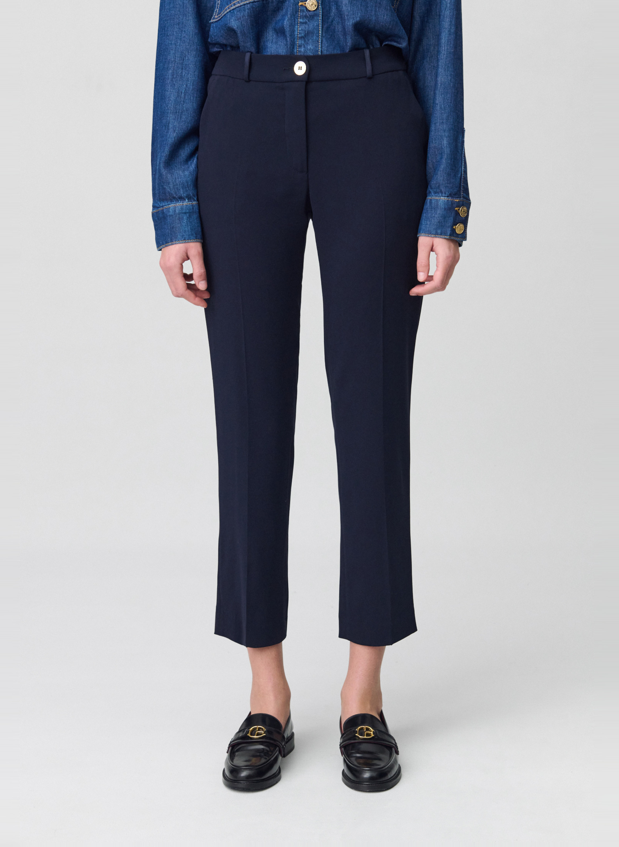 Pantalon droit CLAUDIE PIERLOT Bleu
