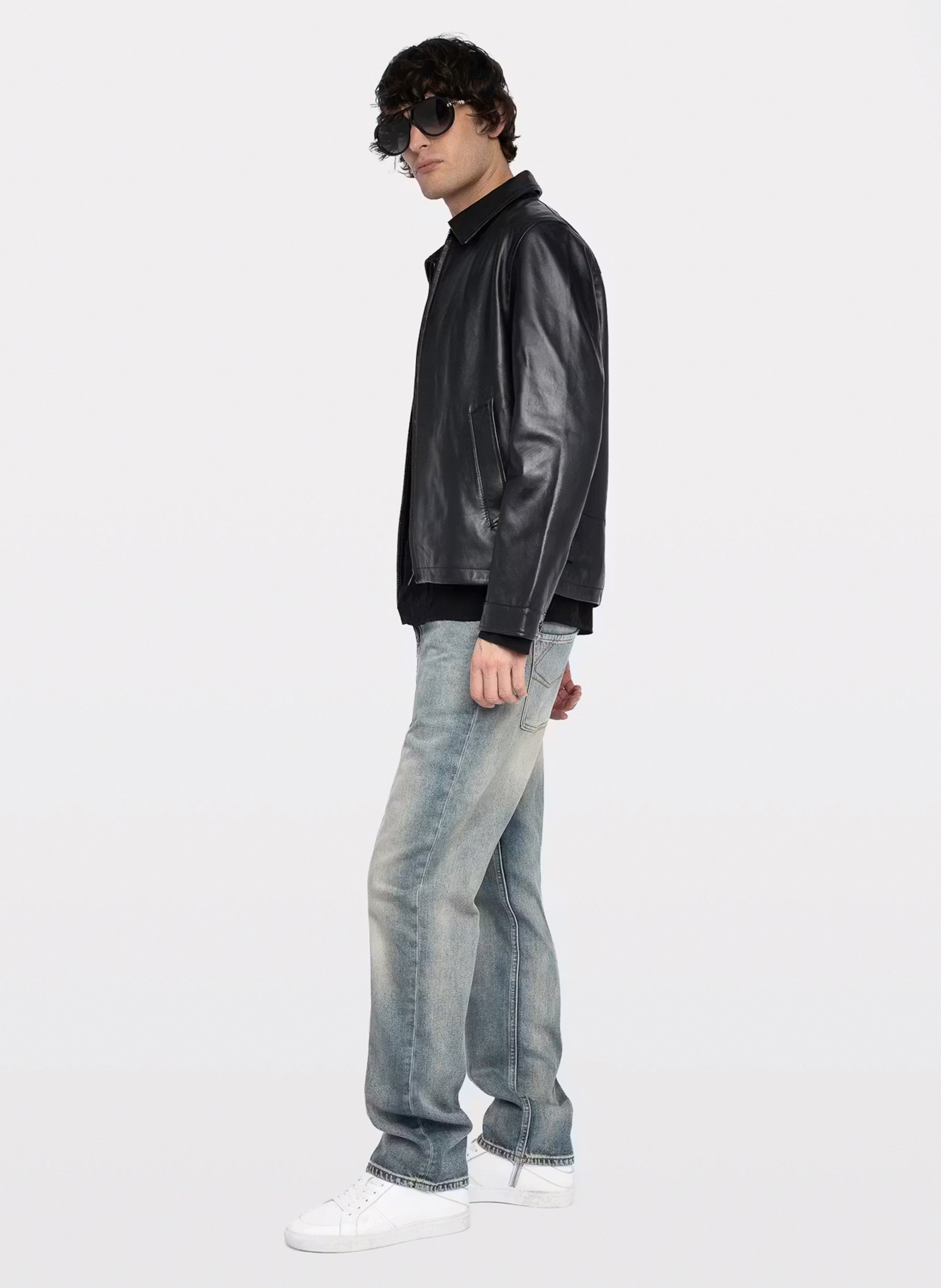 Blouson en cuir loumy ZADIG&VOLTAIRE Noir