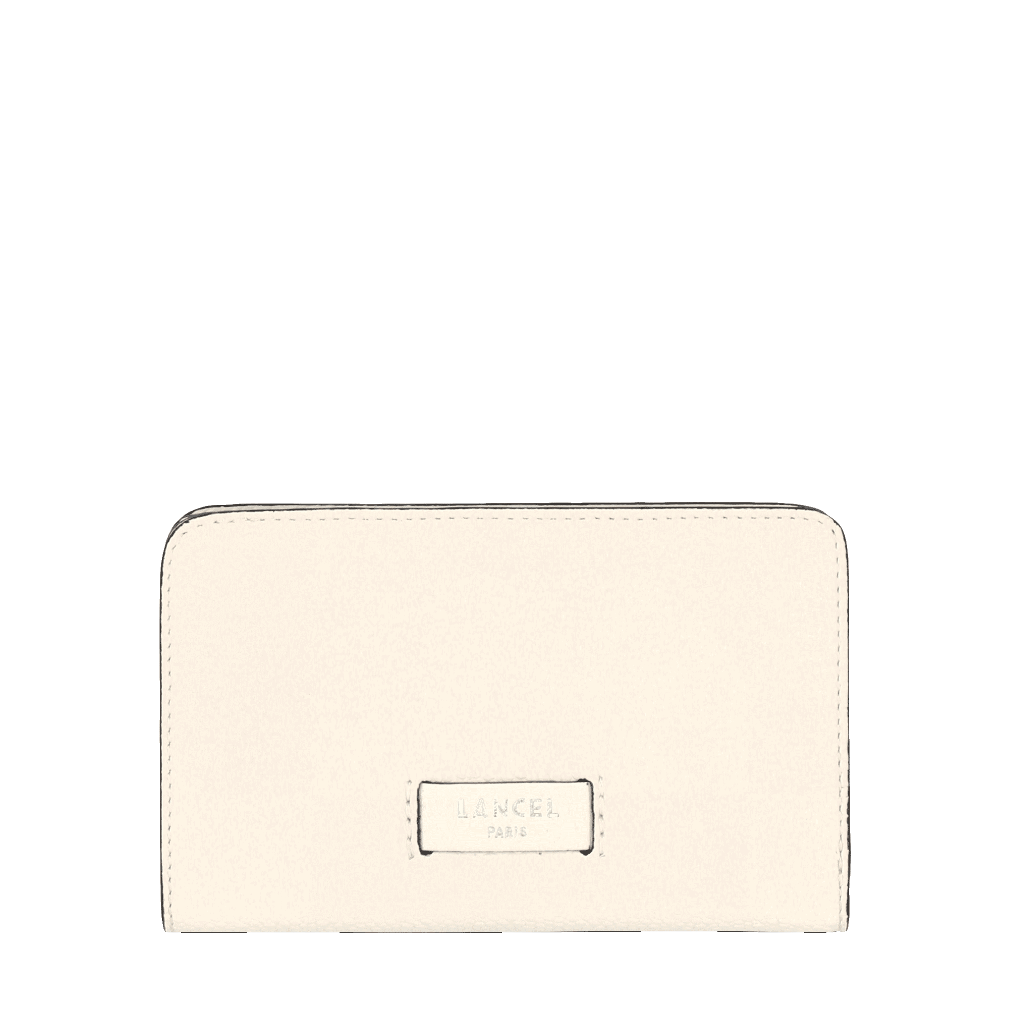 Compacte portemonnee Ninon van Lancel in korrelig en glad runderleer LANCEL Wit