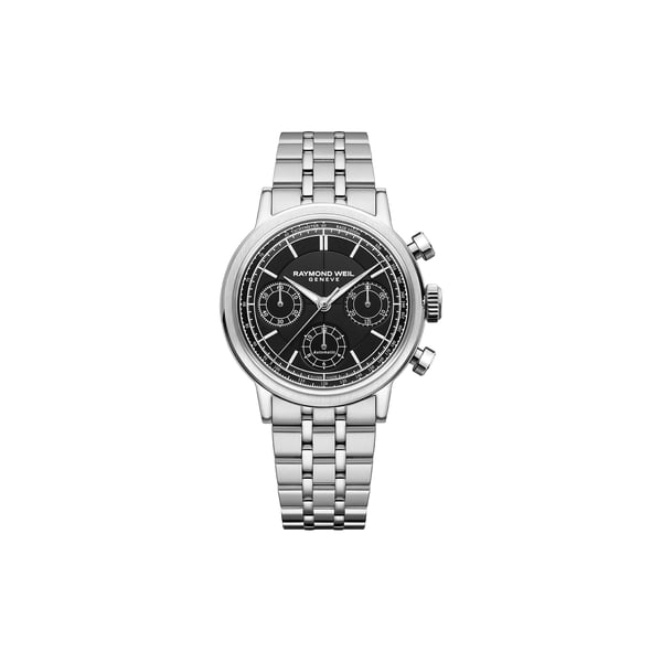 Montre automatique Millesime Chronographe Tri-Compax en acier inoxydable Montre automatique Millesime Chronographe Tri-Compax en acier inoxydable