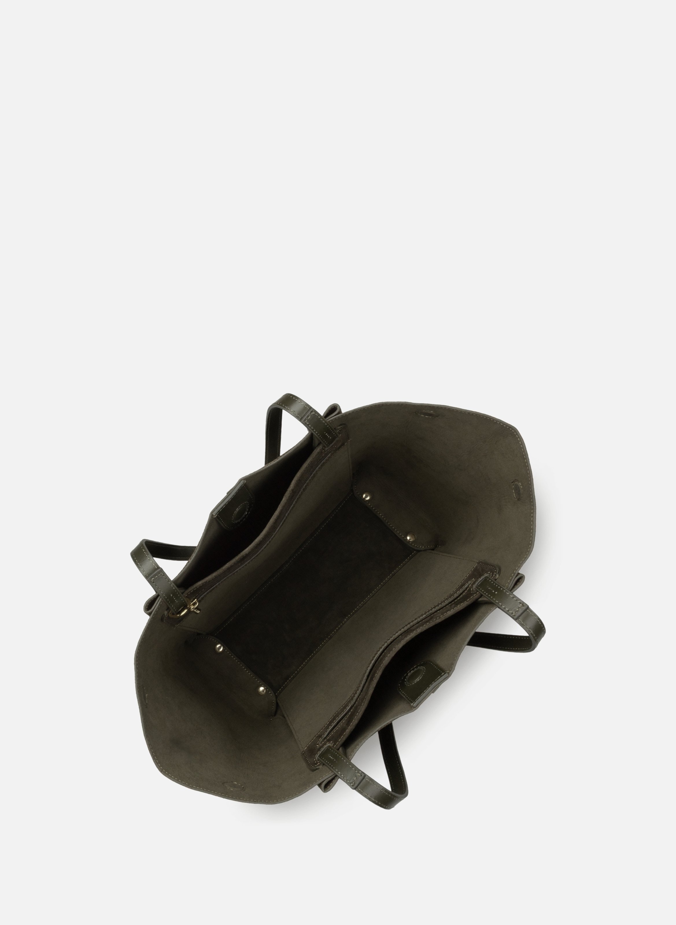 Sac cabas épaule - suède | Kaki LANCASTER Femme