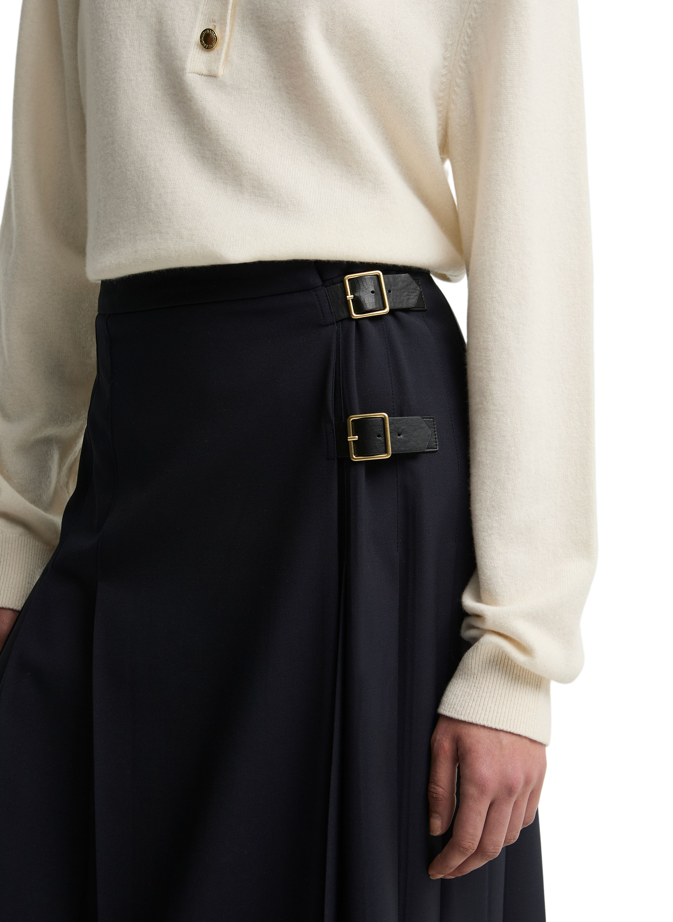 Delilah midi skirt with belts BARBOUR Blue