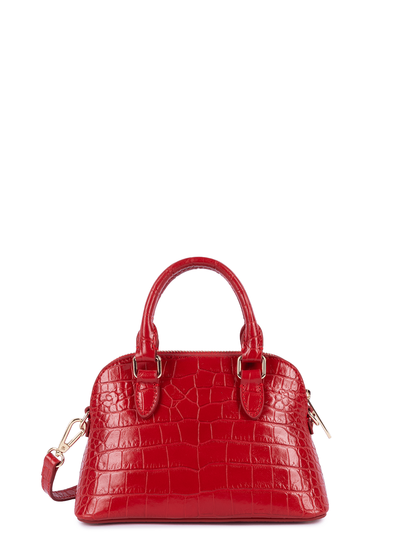 Petit sac demi lune - exo LANCASTER Rouge