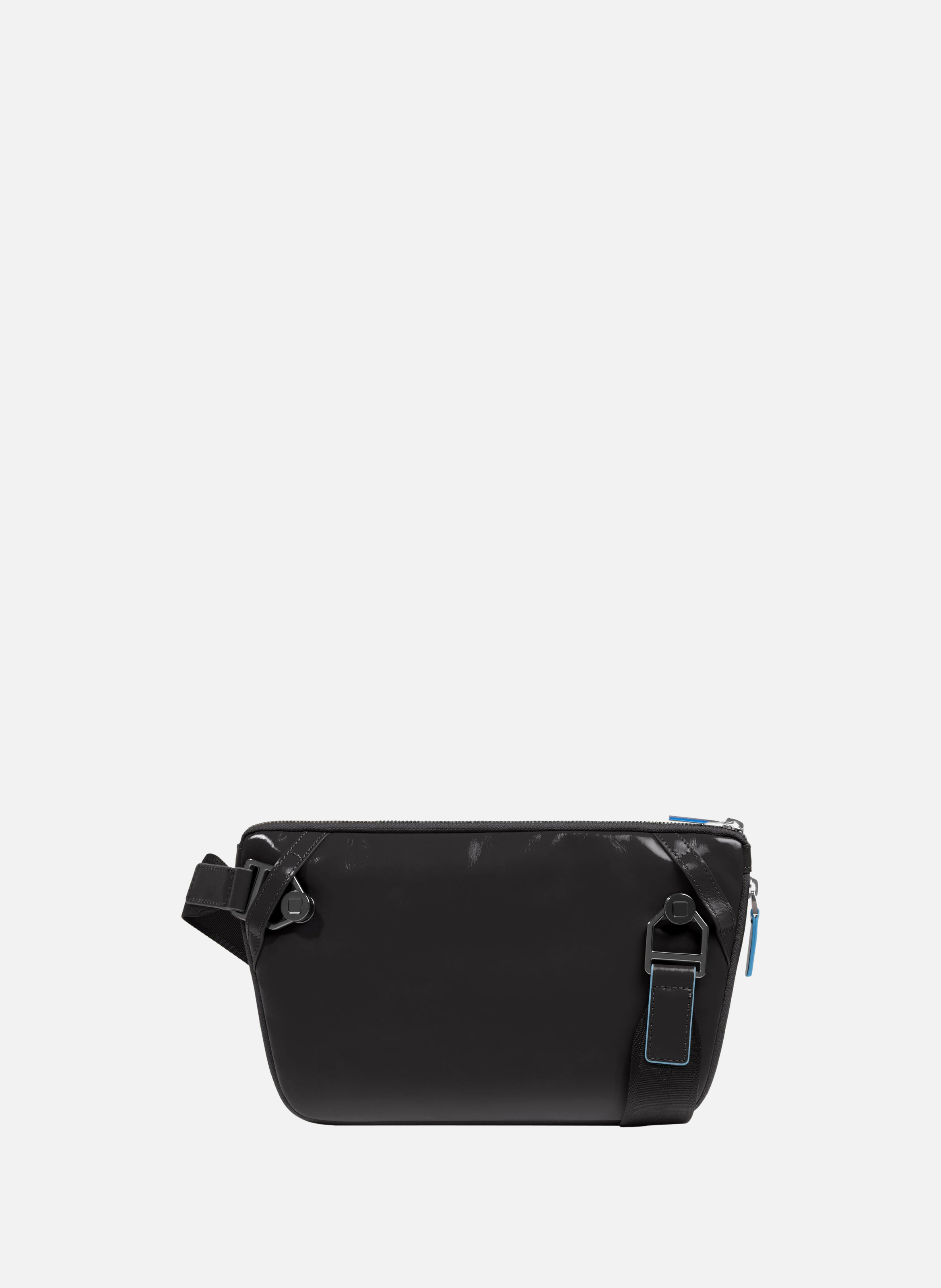 Erweiterbare flache gürteltasche PIQUADRO Schwarz