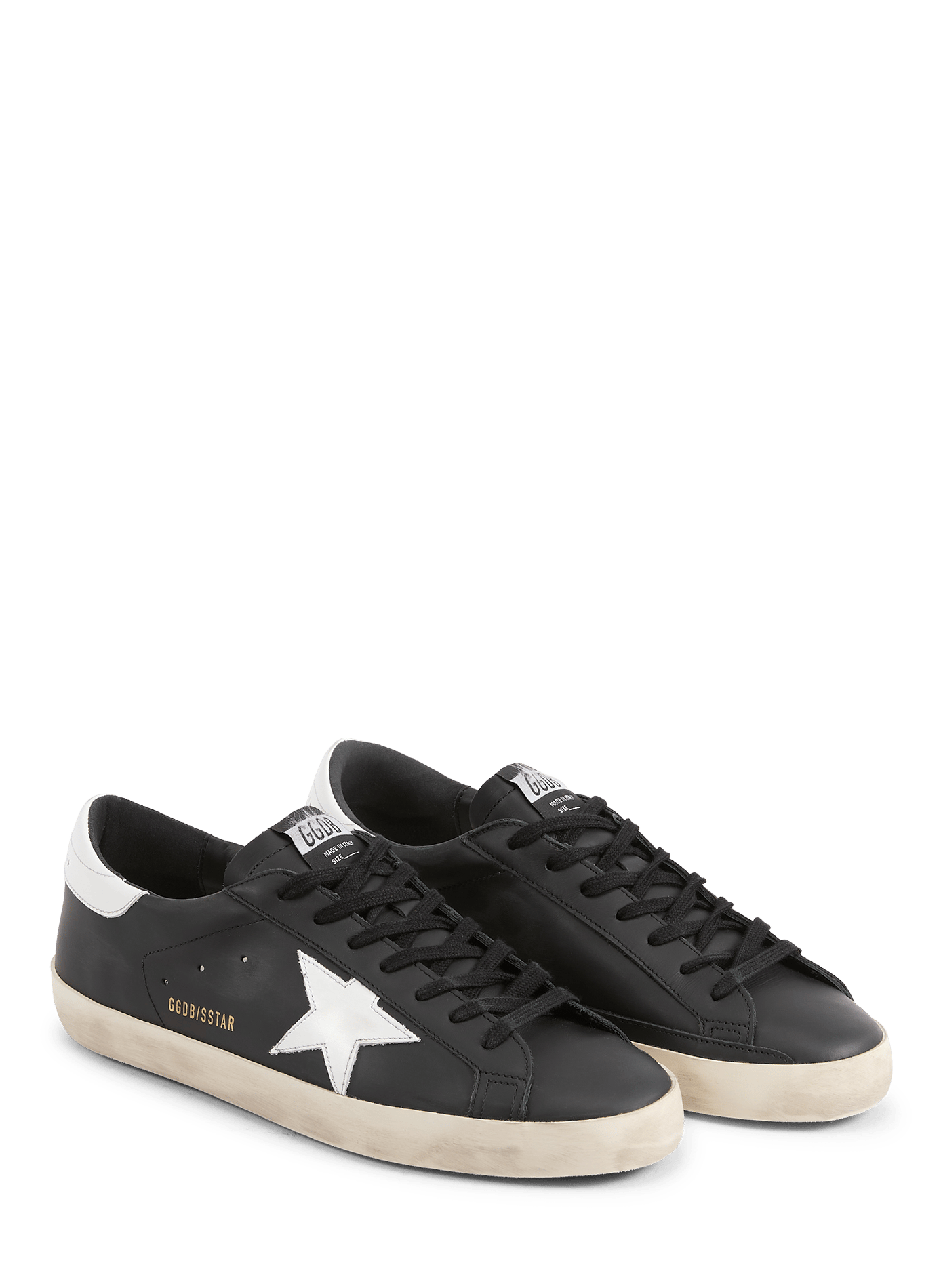 Leather SUPER STAR sneakers GOLDEN GOOSE Black