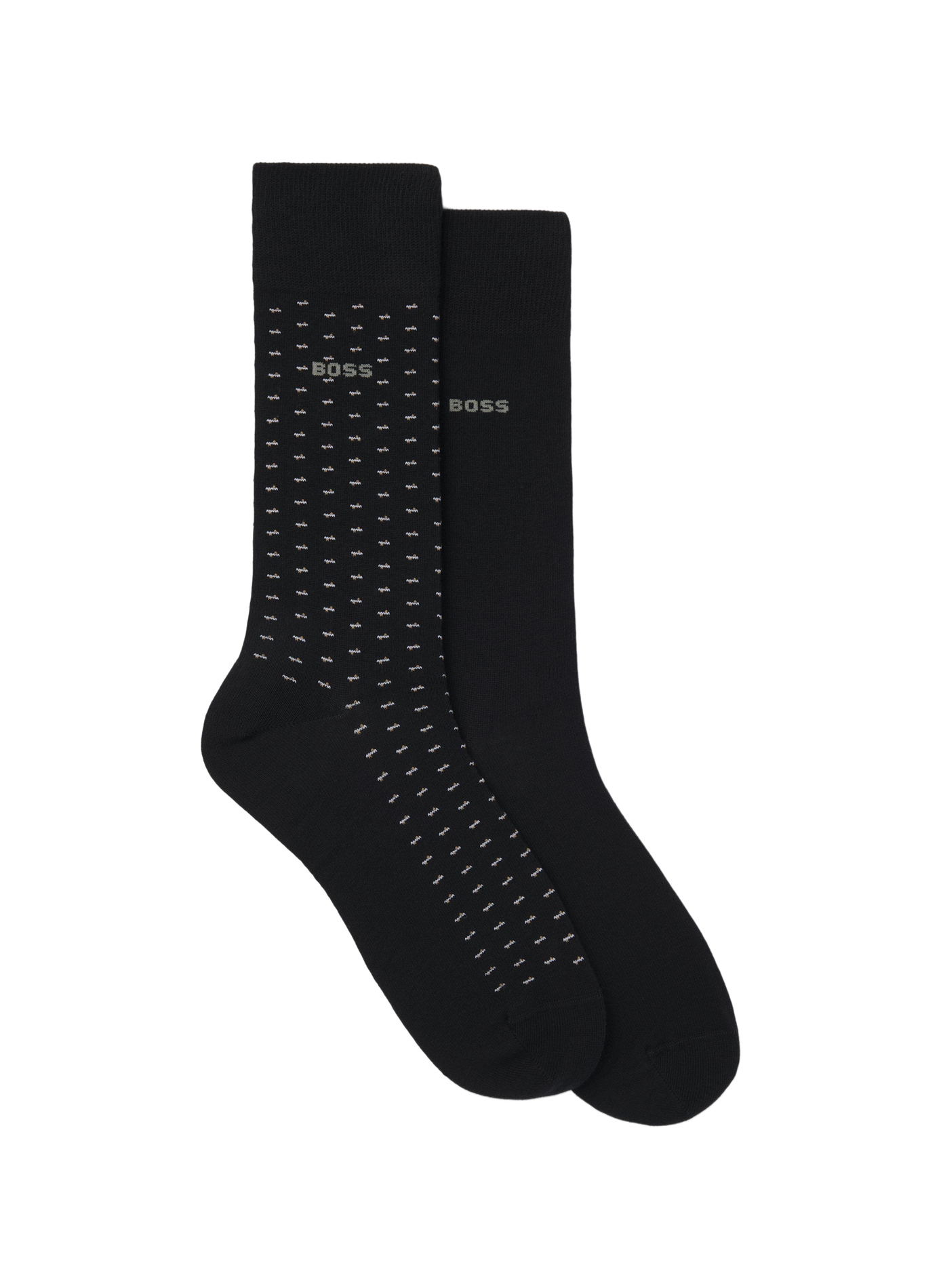 Halbhohe Socken mit Mustern BOSS Schwarz