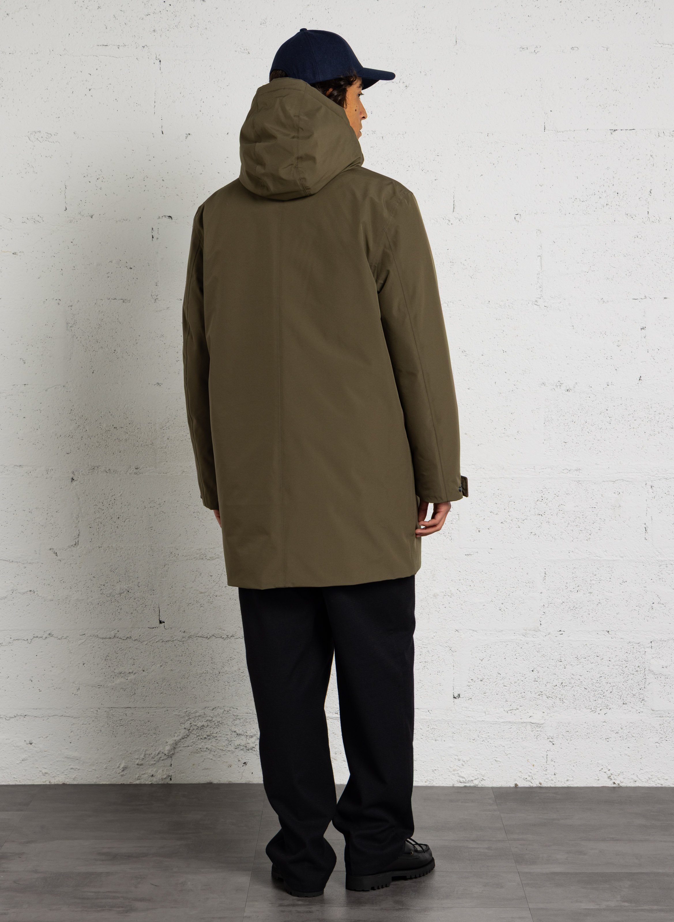 Waterdichte parka met opstaande kraag ARMOR-LUX Groen