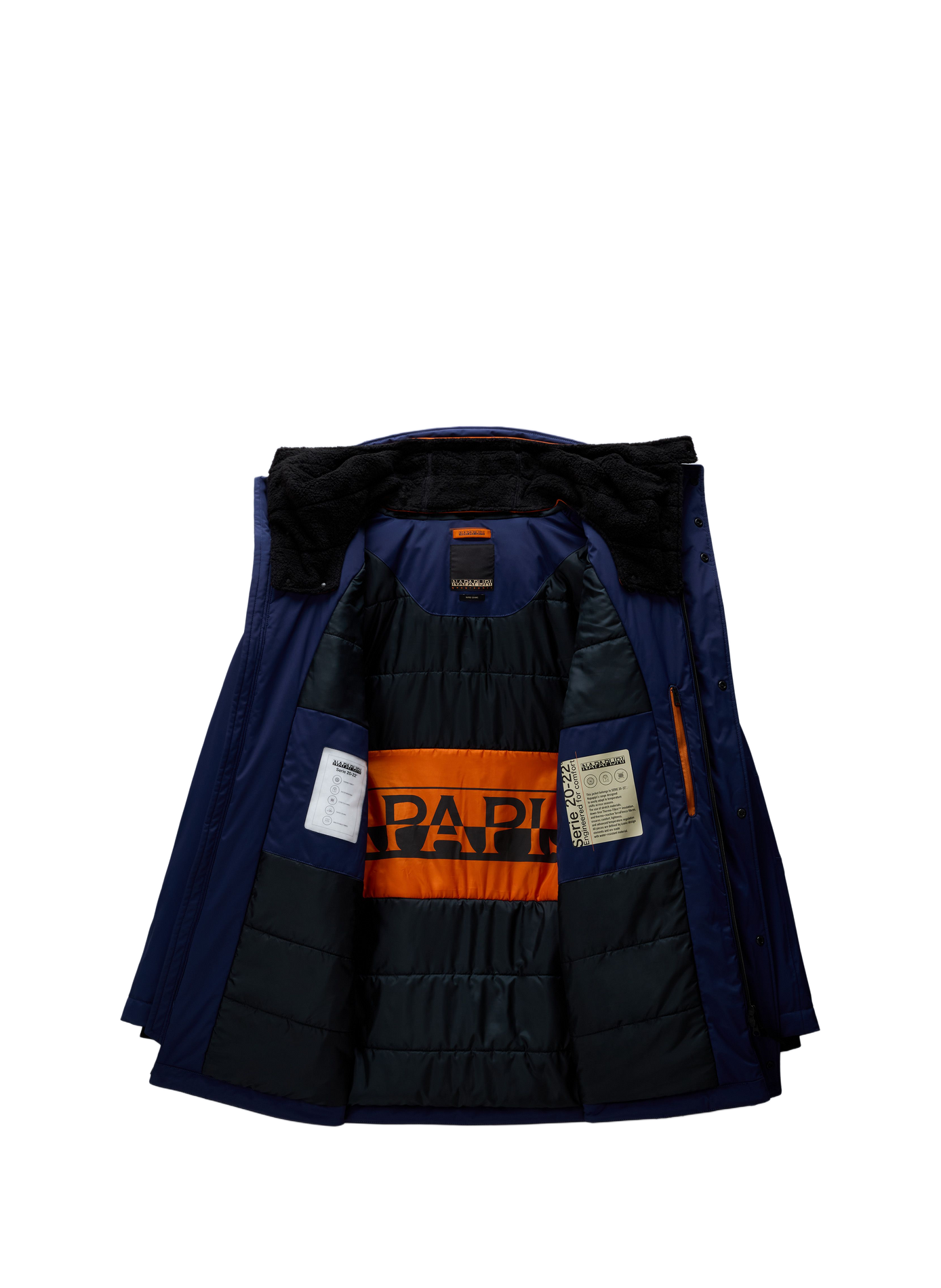 Weit geschnittener einfarbiger Parka mit Kapuze NAPAPIJRI Blau