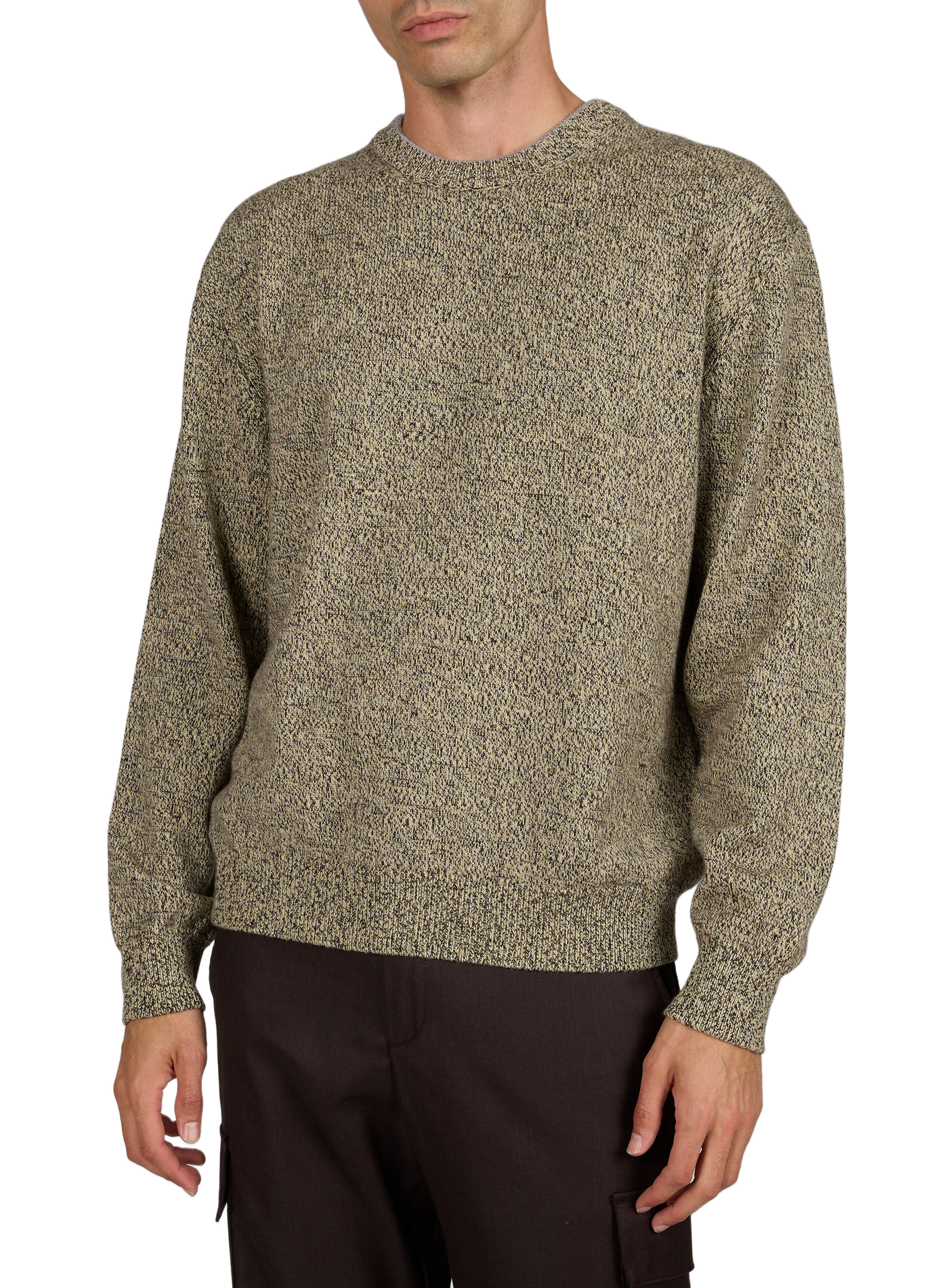 Ruime Moulin-trui met ronde hals van merinowol JACQUEMUS Beige