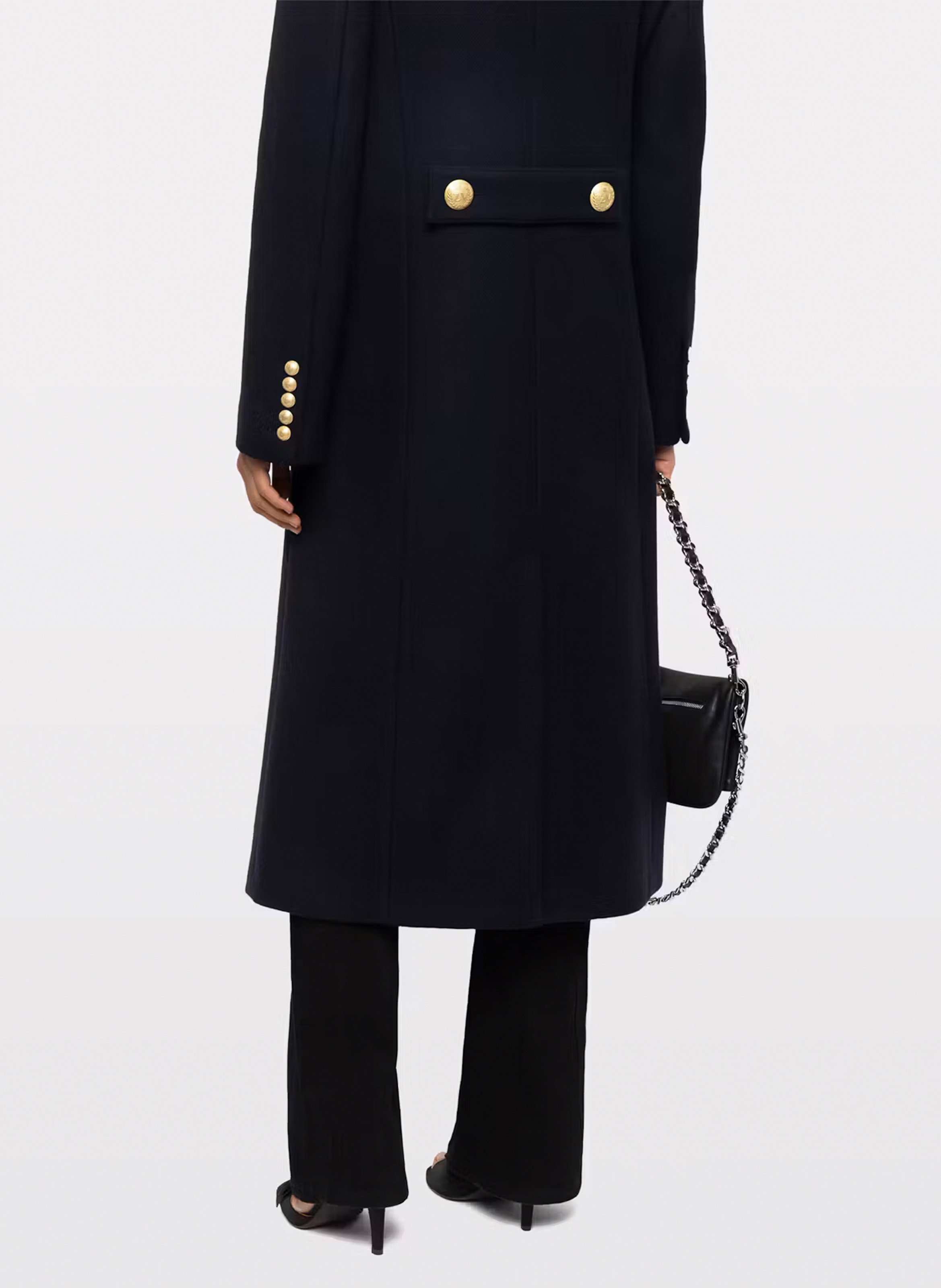 Meril jas met opstaande kraag van gemengde wol ZADIG&VOLTAIRE Blauw