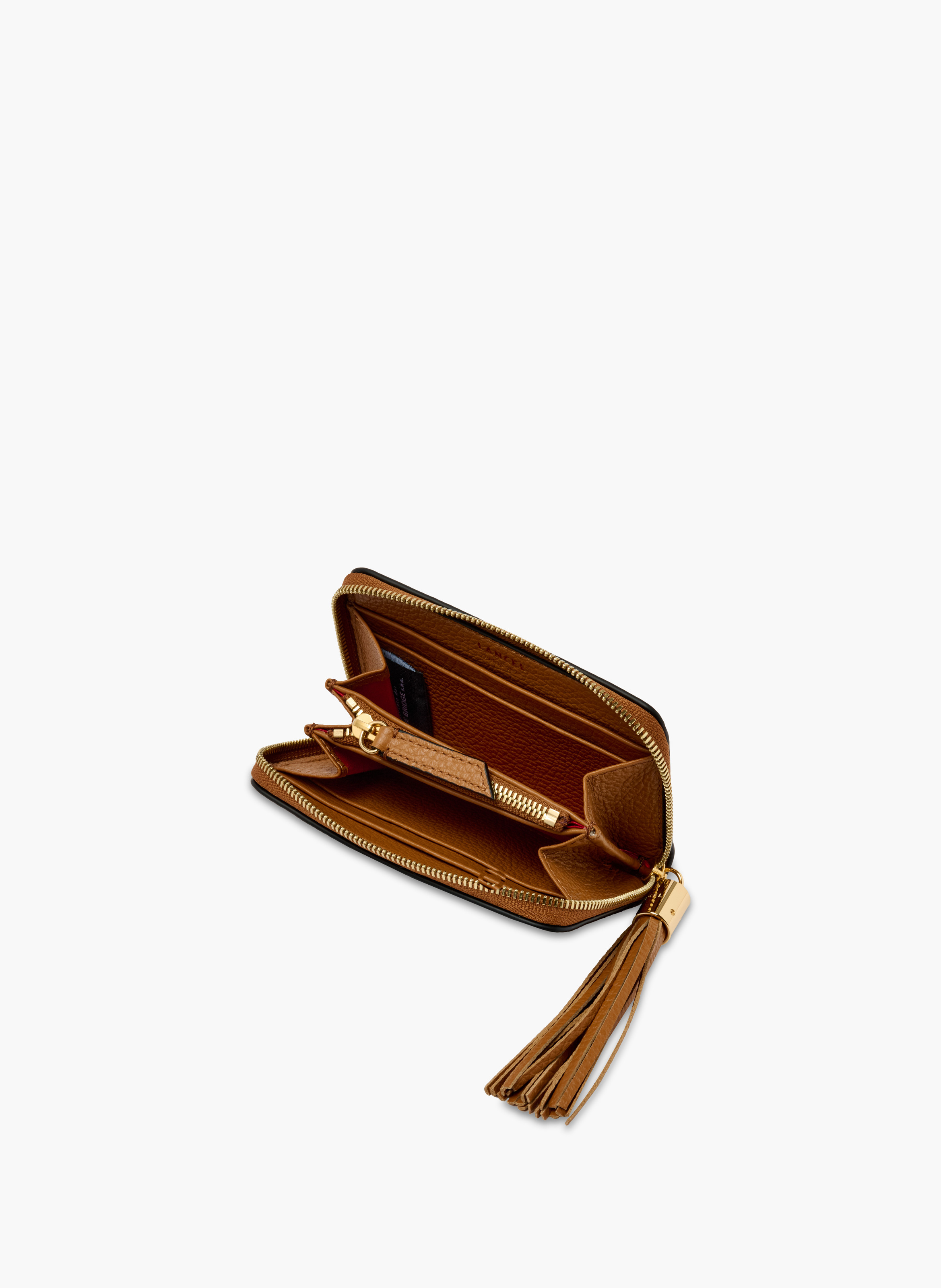 Portefeuille zippé premier flirt de lancel en cuir LANCEL Marron