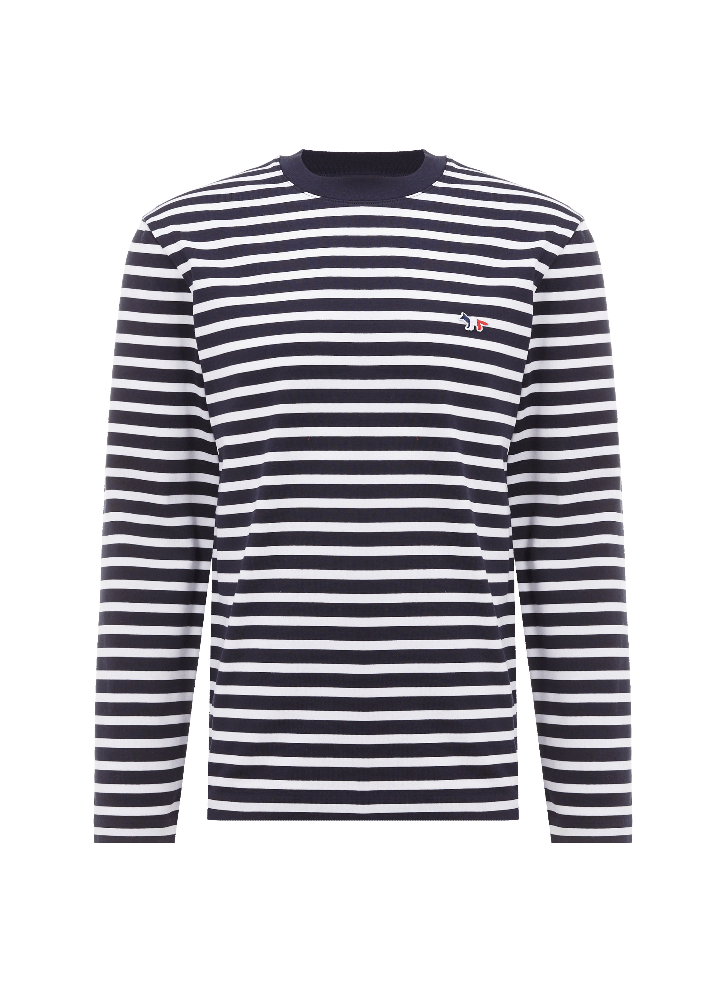 T-shirt manches longues rayé en coton