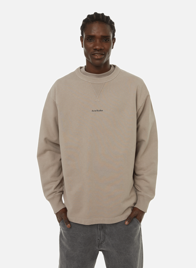 Sweatshirt large en jersey de coton ACNE STUDIOS