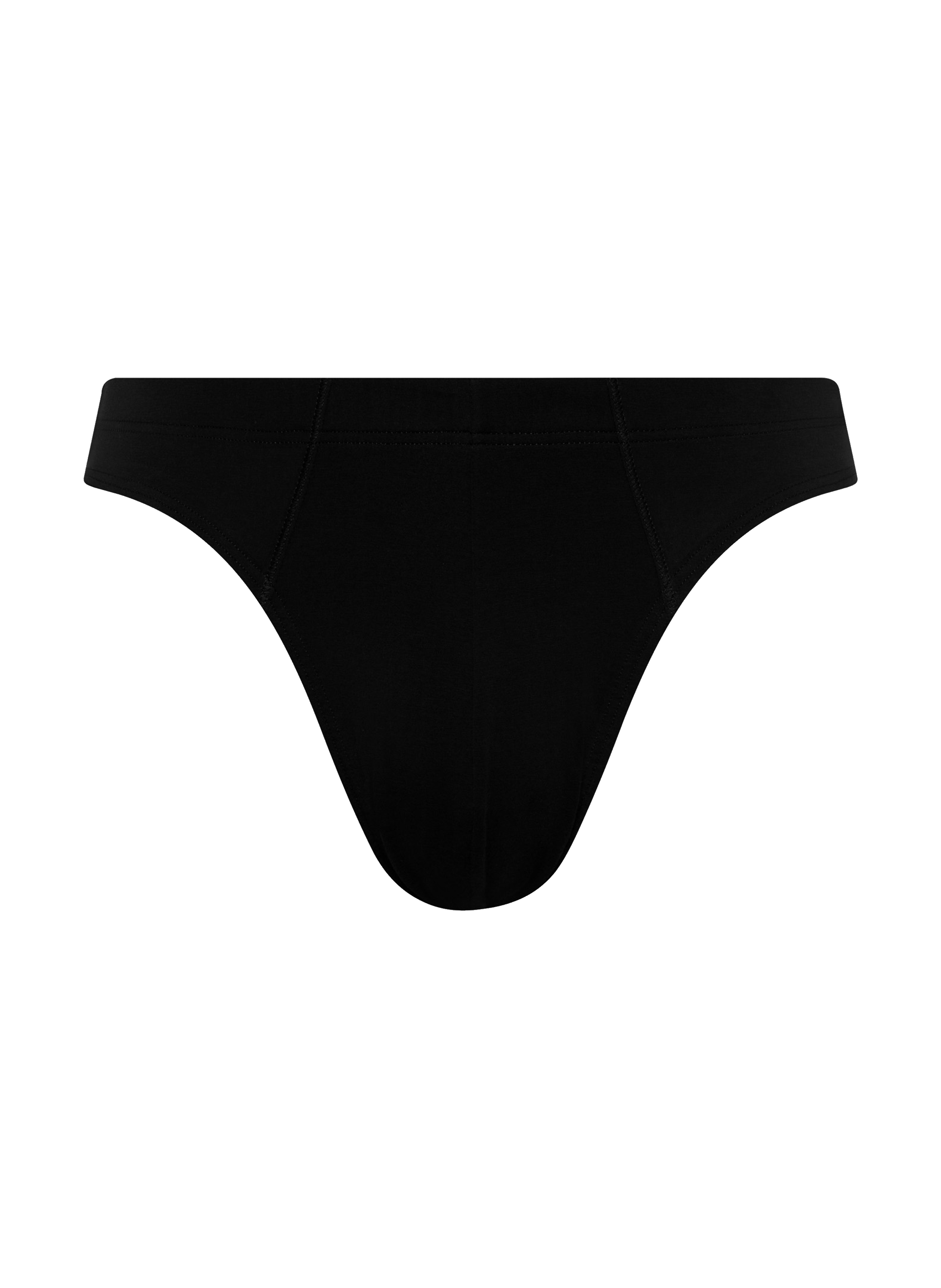 HANRO Slip en coton Noir