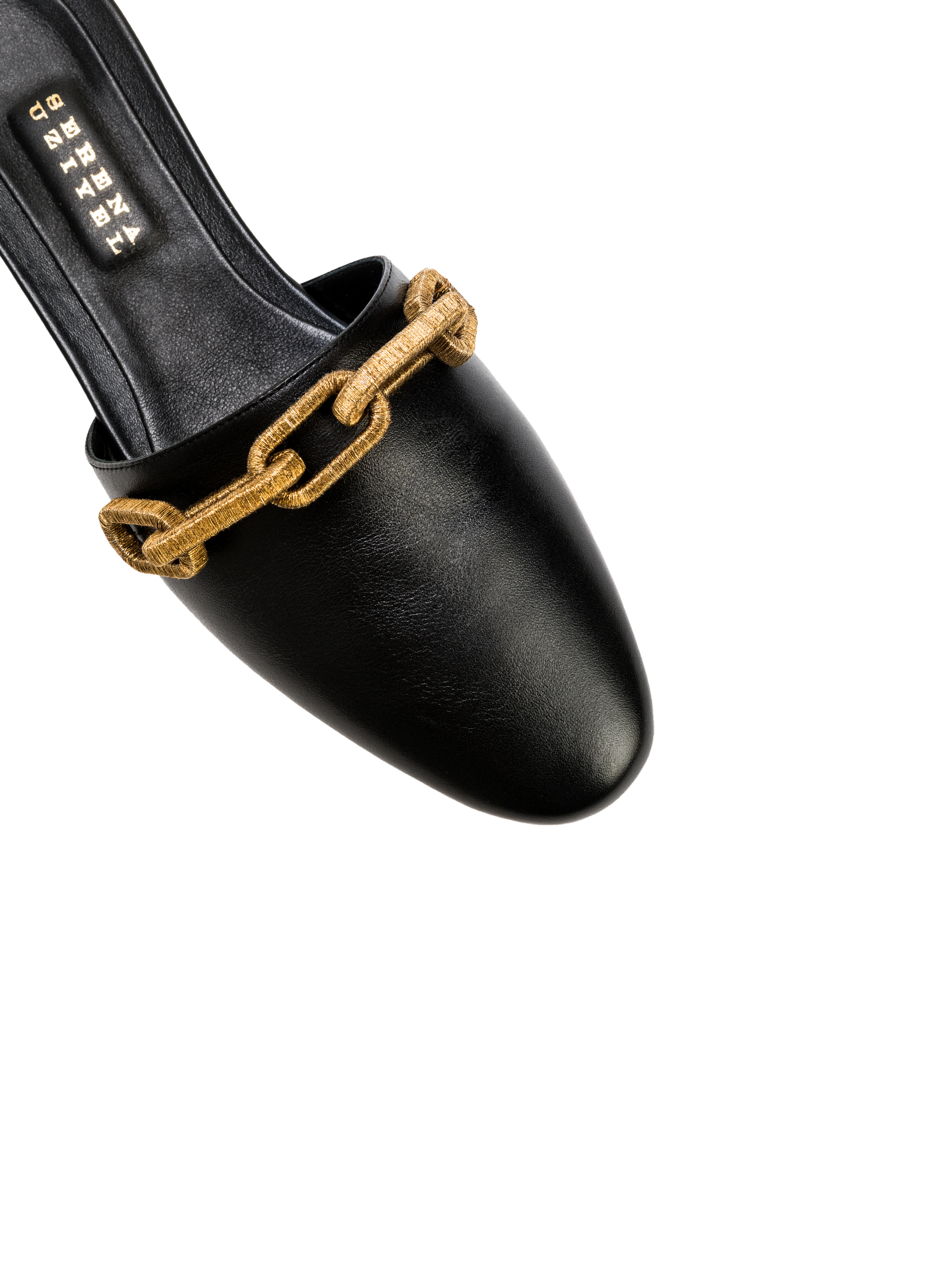 Mule plate noir catena SERENA UZIYEL Noir