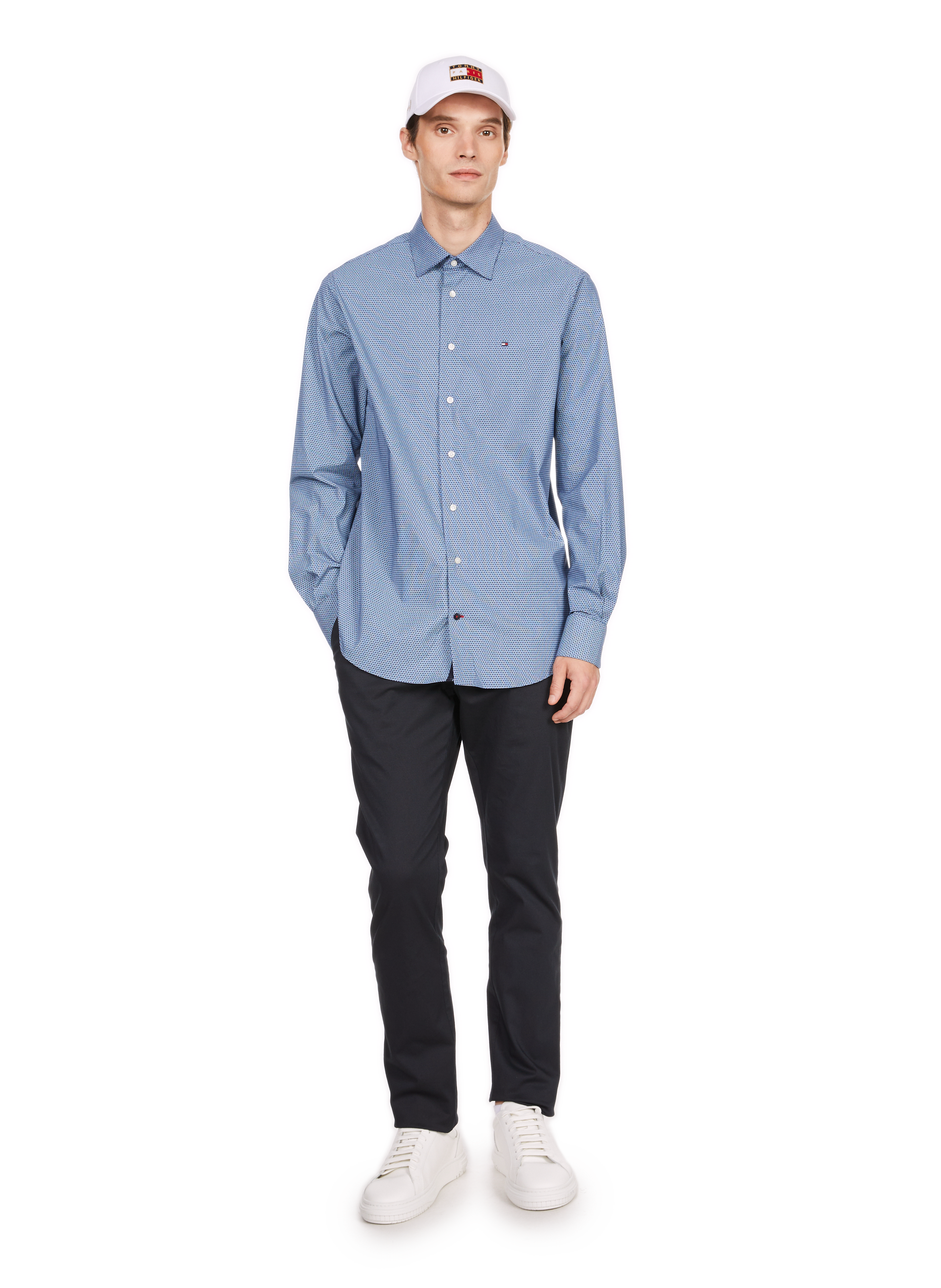 Bedford slim-fit cotton trousers TOMMY HILFIGER Blue