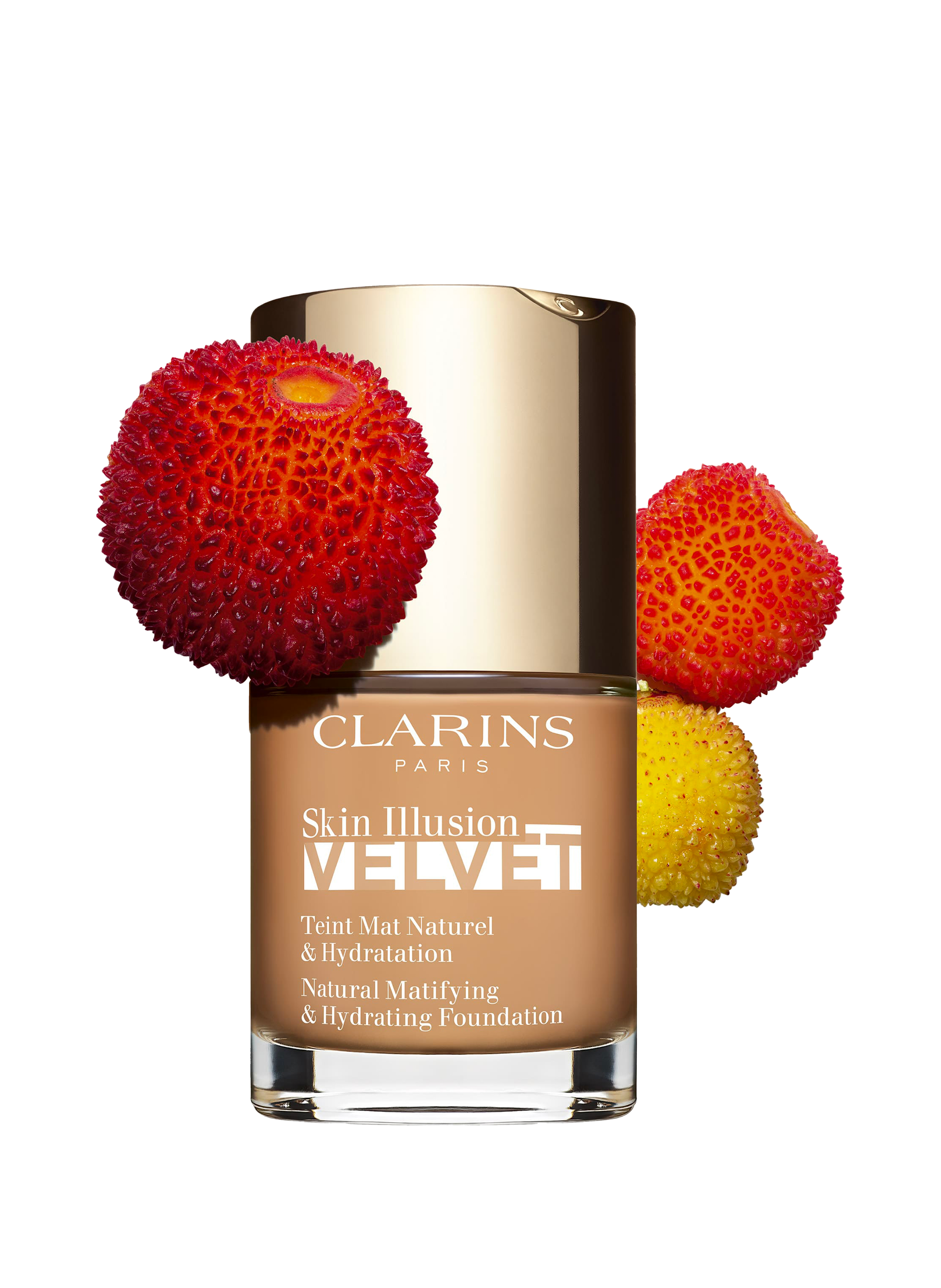 Skin Illusion Velvet - Fond de teintFond de Teint Mat Naturel & Hydratation CLARINS 112.5w - caramel
