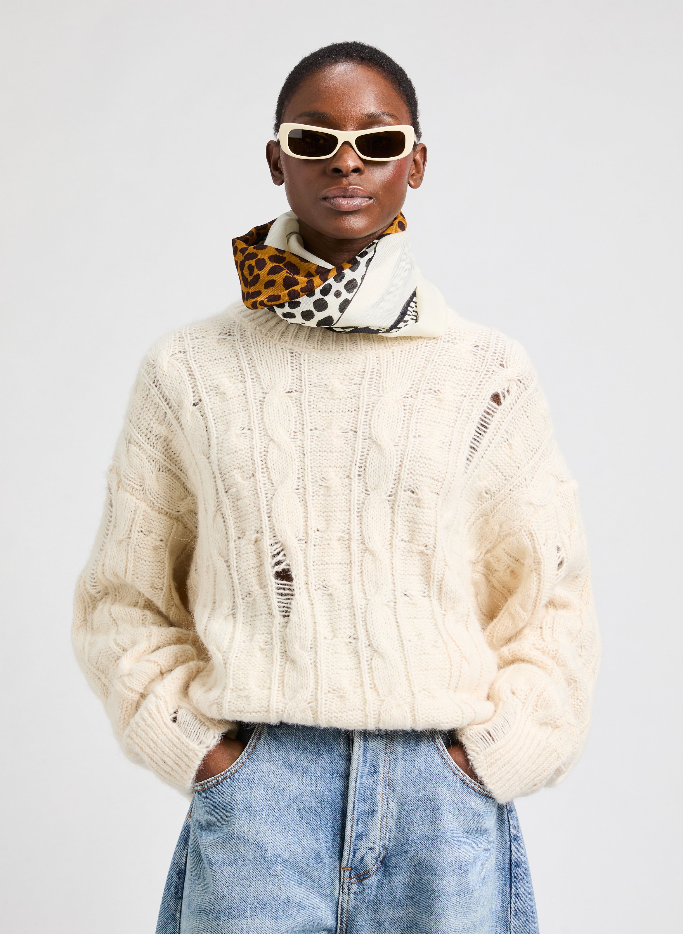 The Capri Sunglasses JACQUEMUS Beige