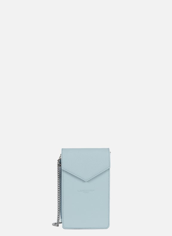 Pochette smartphone - foulonné pm Bleu by LANCASTER LANCASTER Pochette smartphone - foulonné pm Bleu