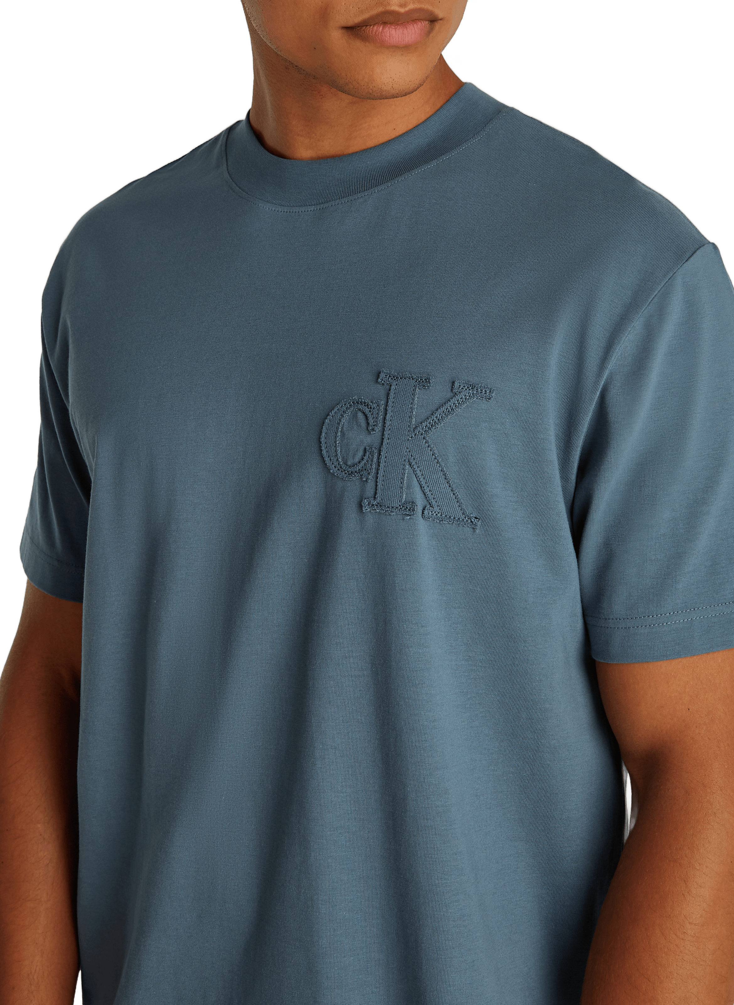 Cotton T-shirt CALVIN KLEIN Blue