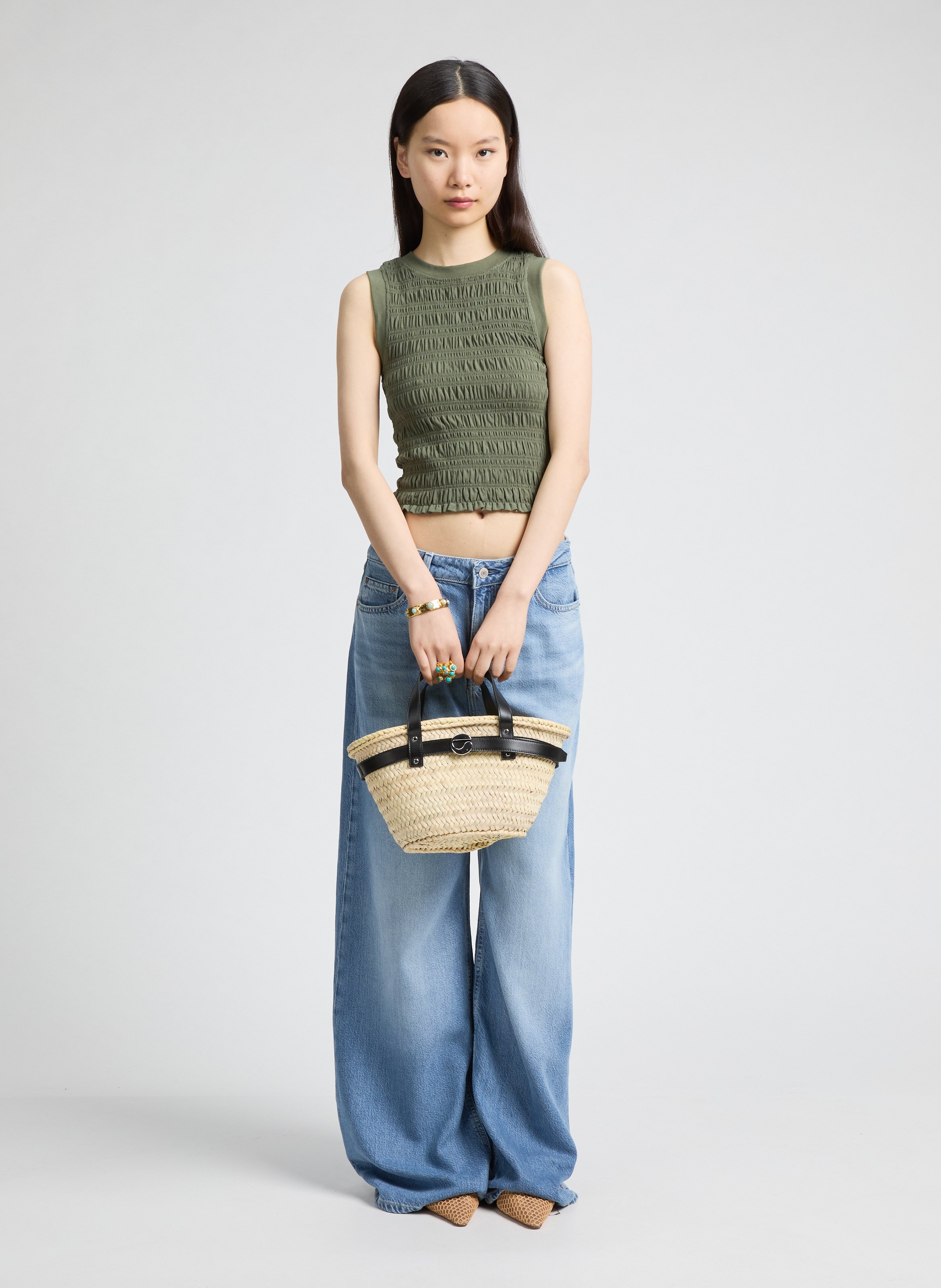 Palm Mini Basket COPERNI Beige